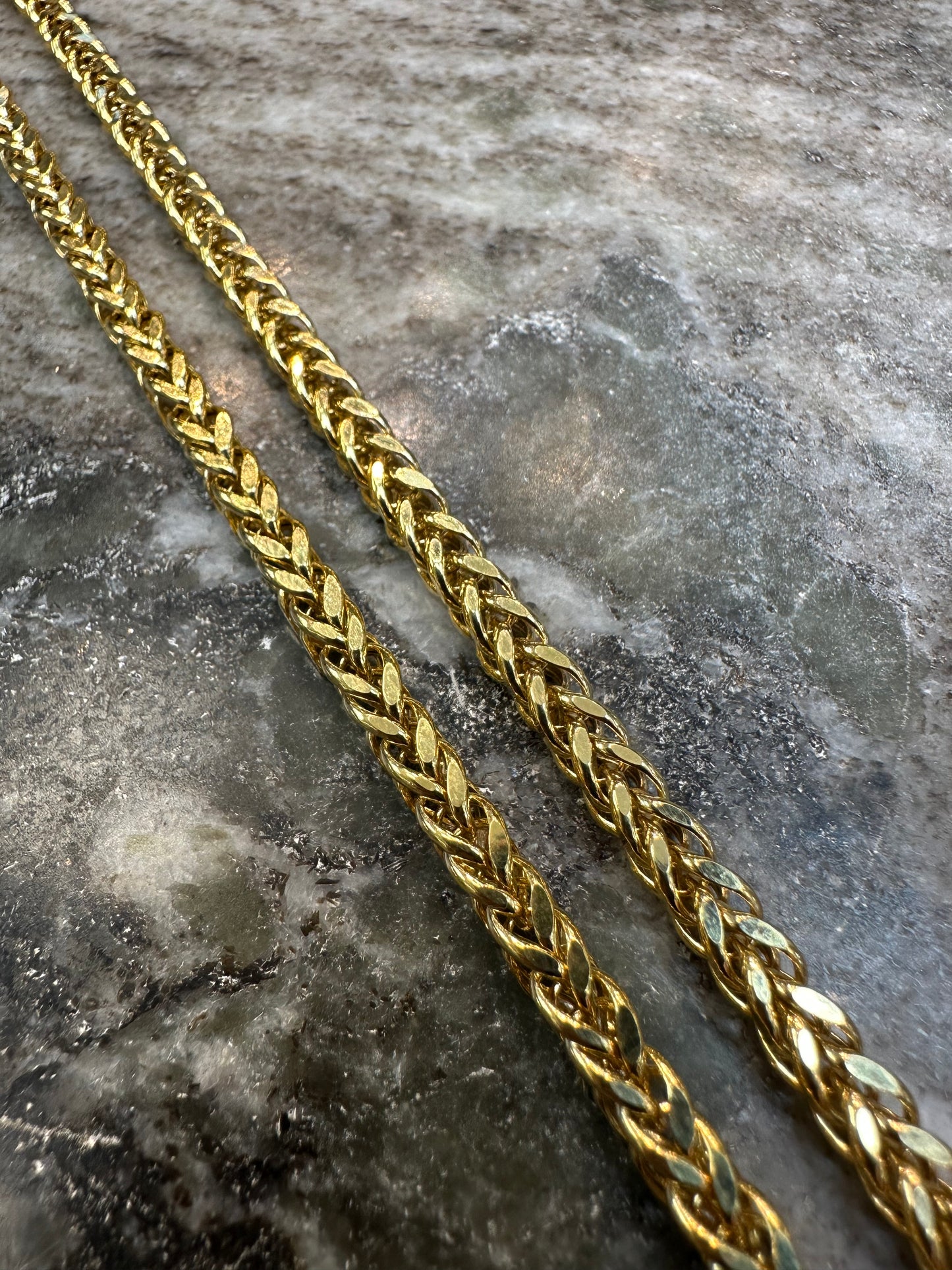 21K Gouden Vossenstaart Ketting – 60 cm – Dubai Collectie