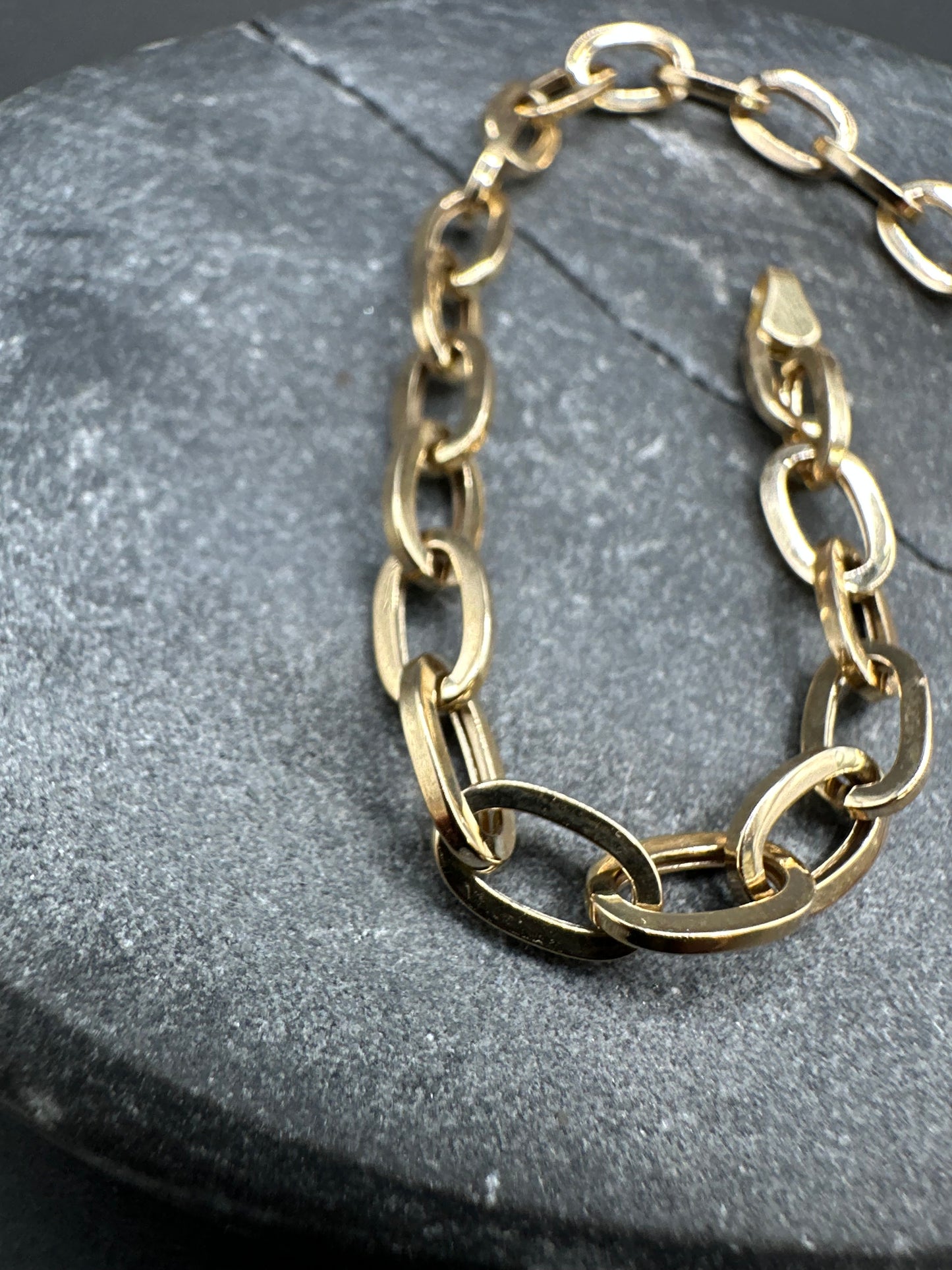14K Gouden Schakelarmband – 19 cm