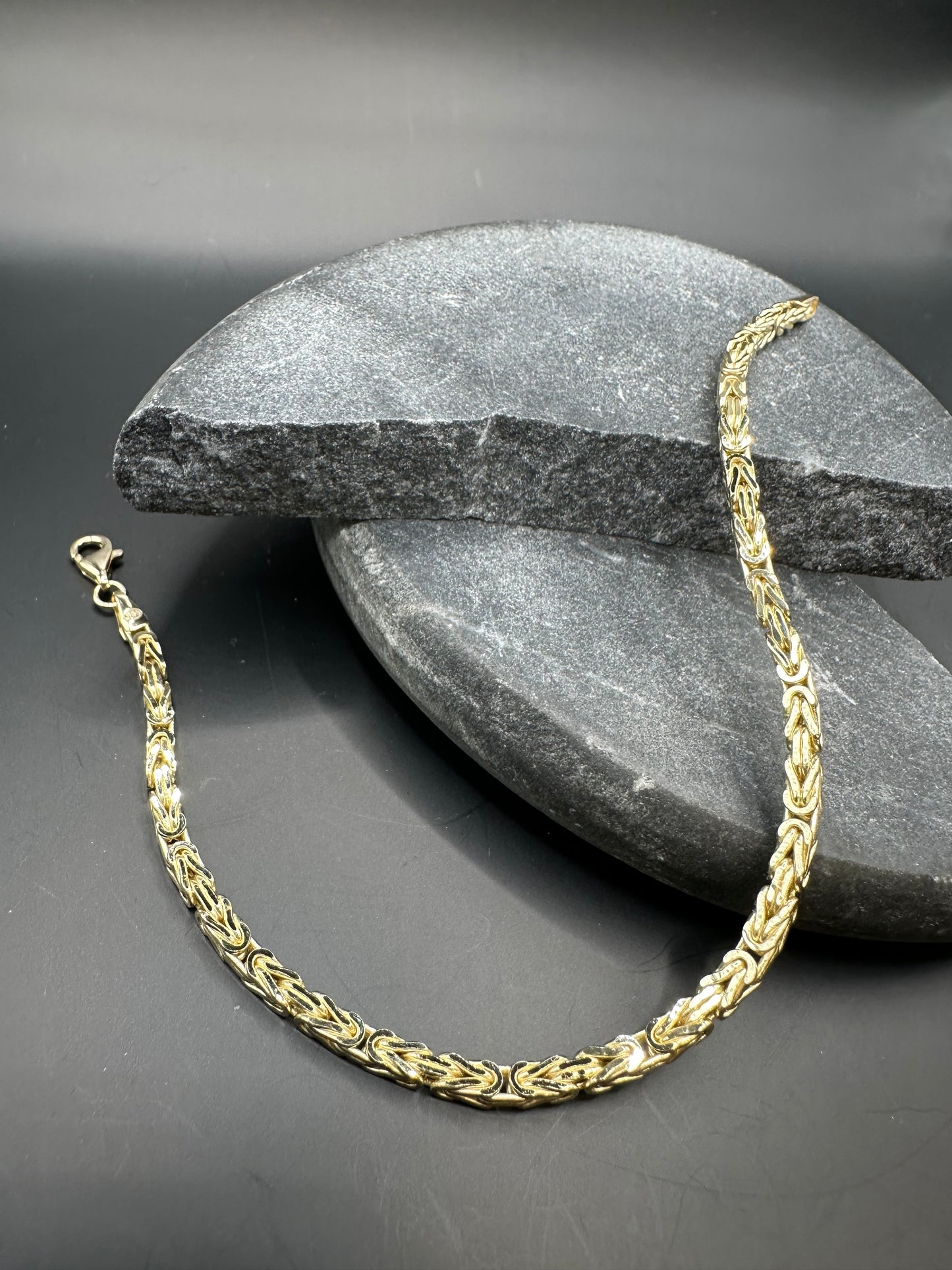Prachtige 14K Gouden Byzantijnse Koningsarmband – 3 mm Luxe & Tijdloos