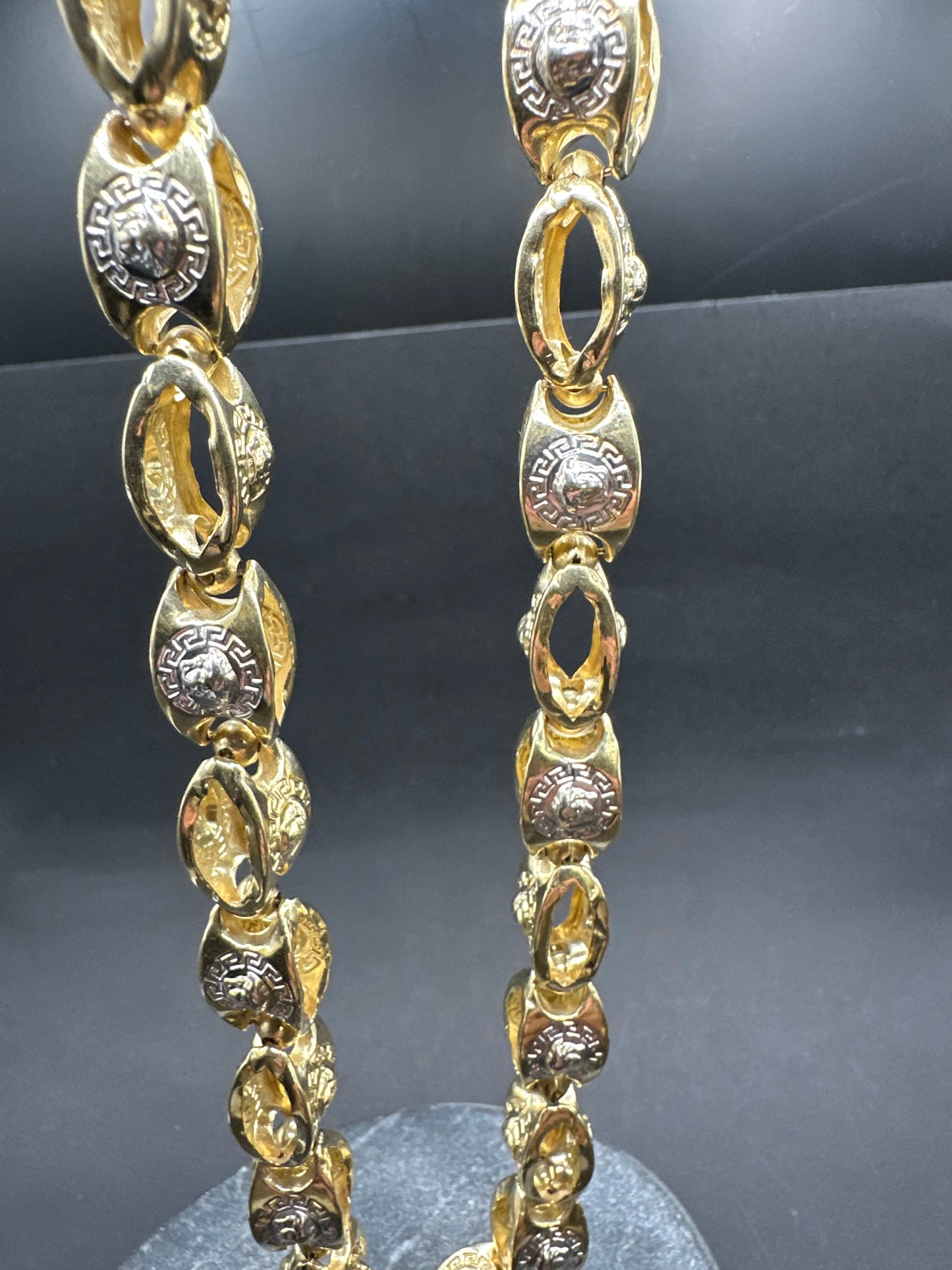 14K Gouden Medusa Ketting – 65 cm