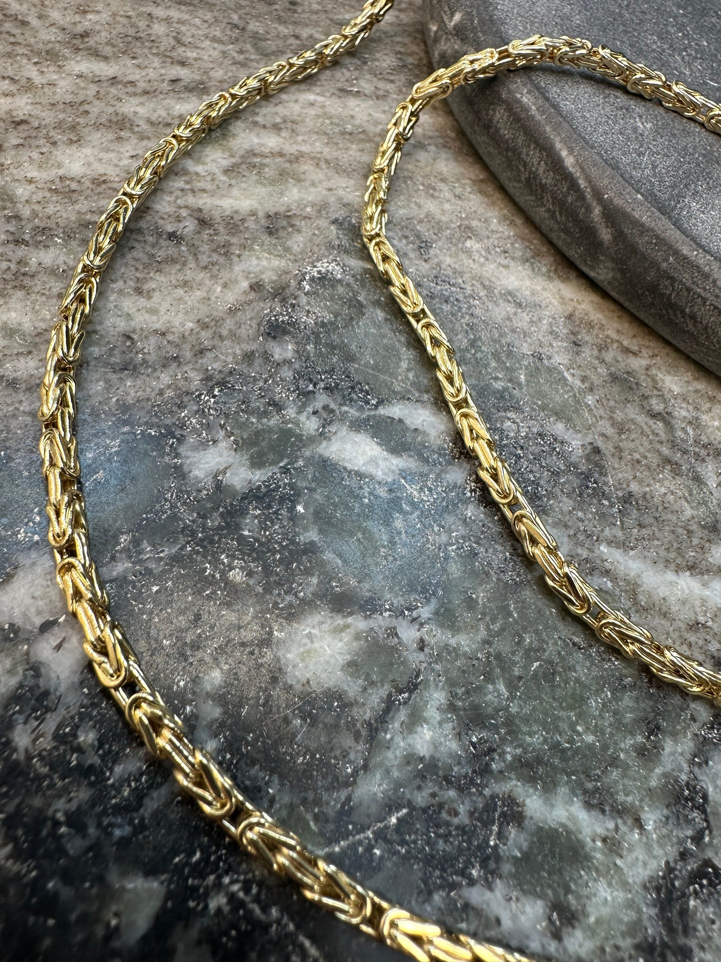 Prachtige 14K Gouden Klassieke Koningsketting | 3 mm | Tijdloos & Elegant