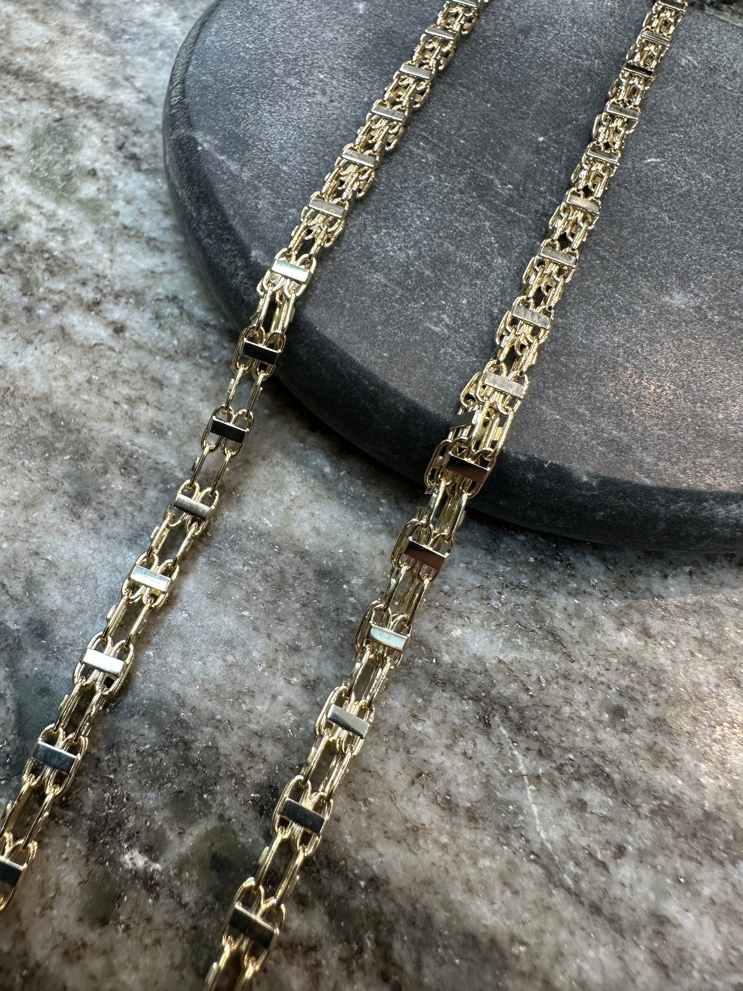 Prachtige 14K Gouden Bicolor Magnum Ketting – 70 cm | 4 mm | Stevig Draaislot & Comfortabele Pasvorm