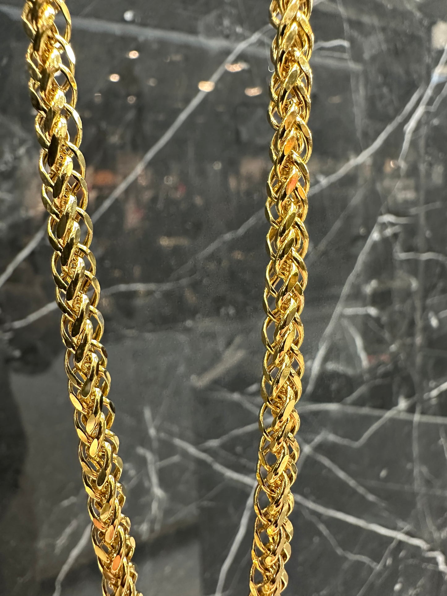 21K Gouden Vossenstaart Ketting – 60 cm – Dubai Collectie