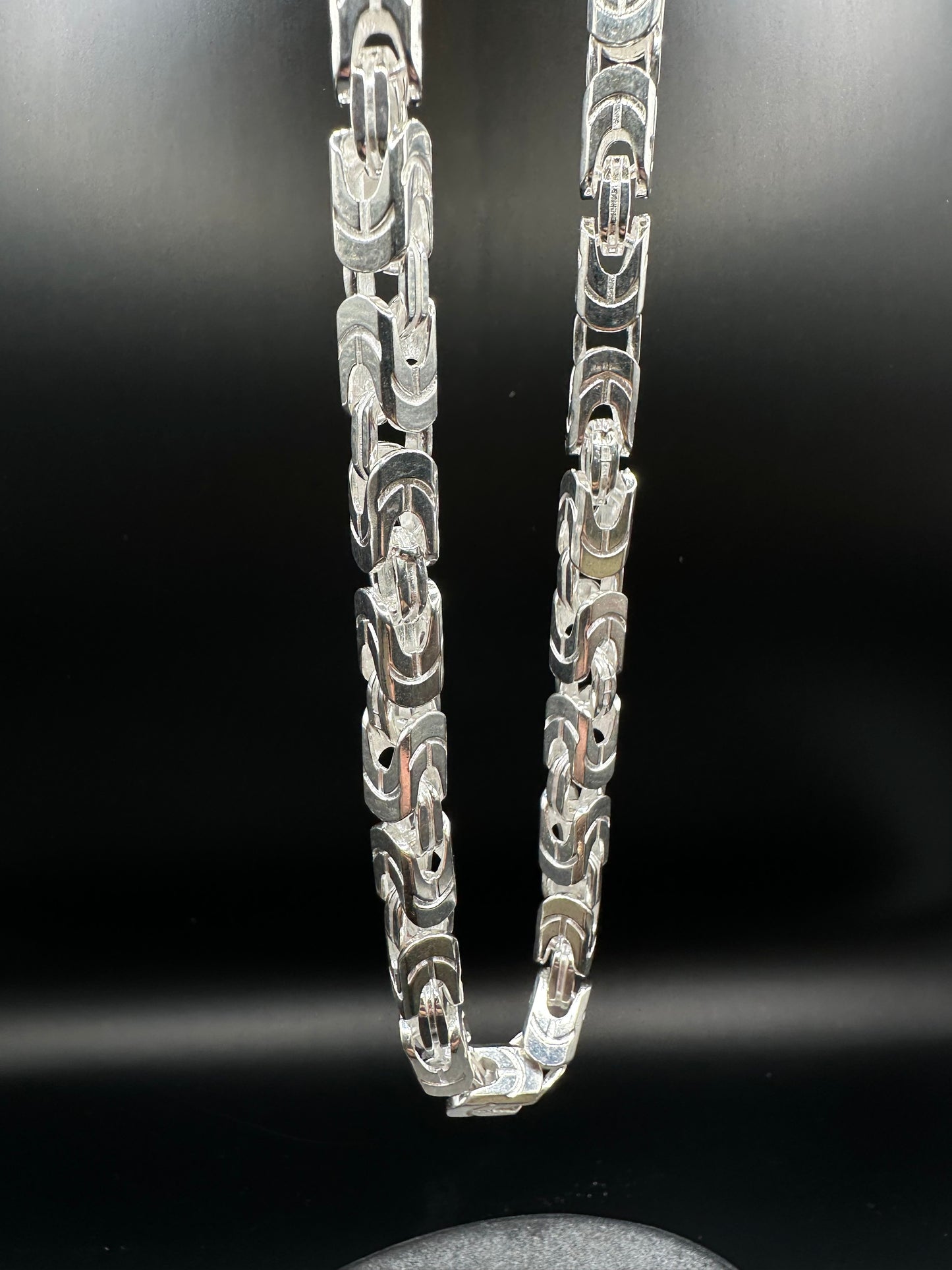 Prachtige 925 Zilveren Byzantijnse Koningsketting – 6,6 mm | 65 cm | Met Draaislot