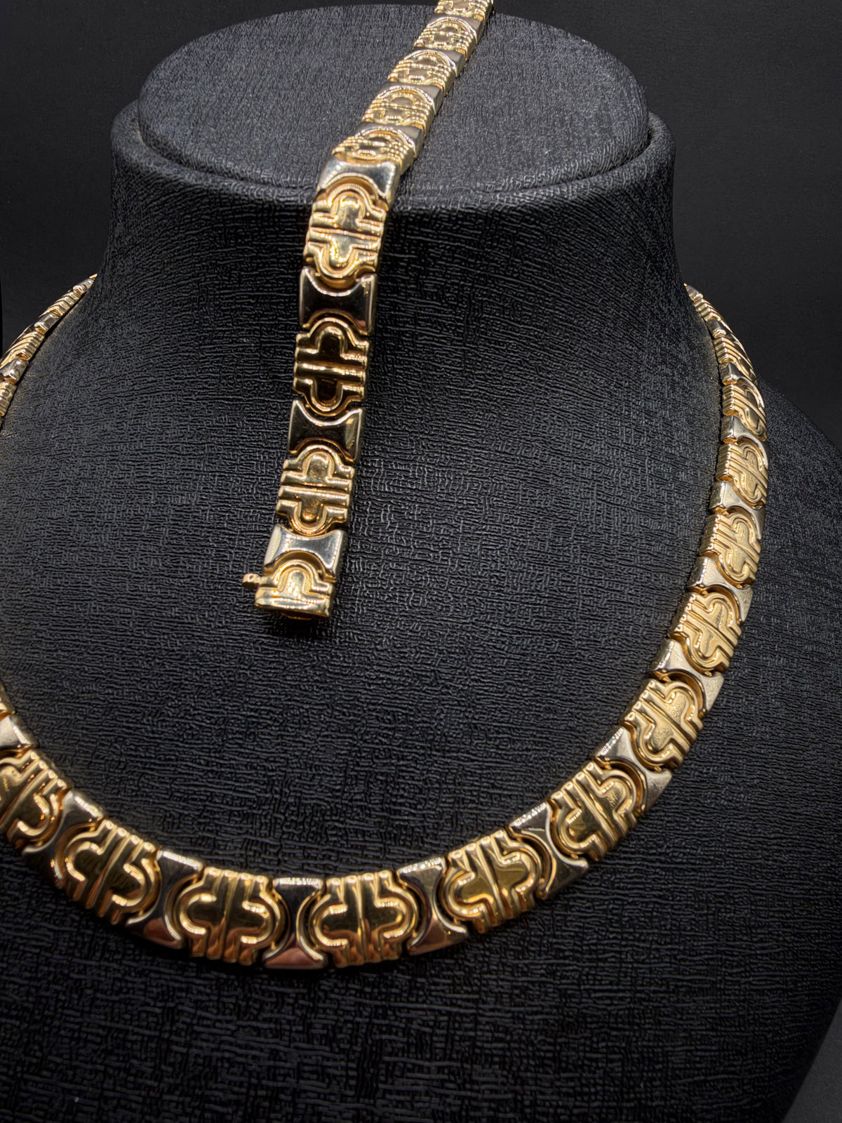 18K Gouden Set met Collier en Armband – 9,3 mm