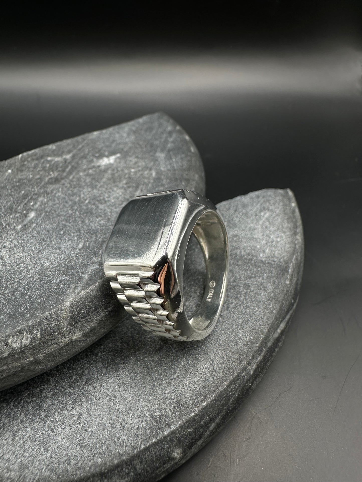 925 Zilveren Massieve Zegelring