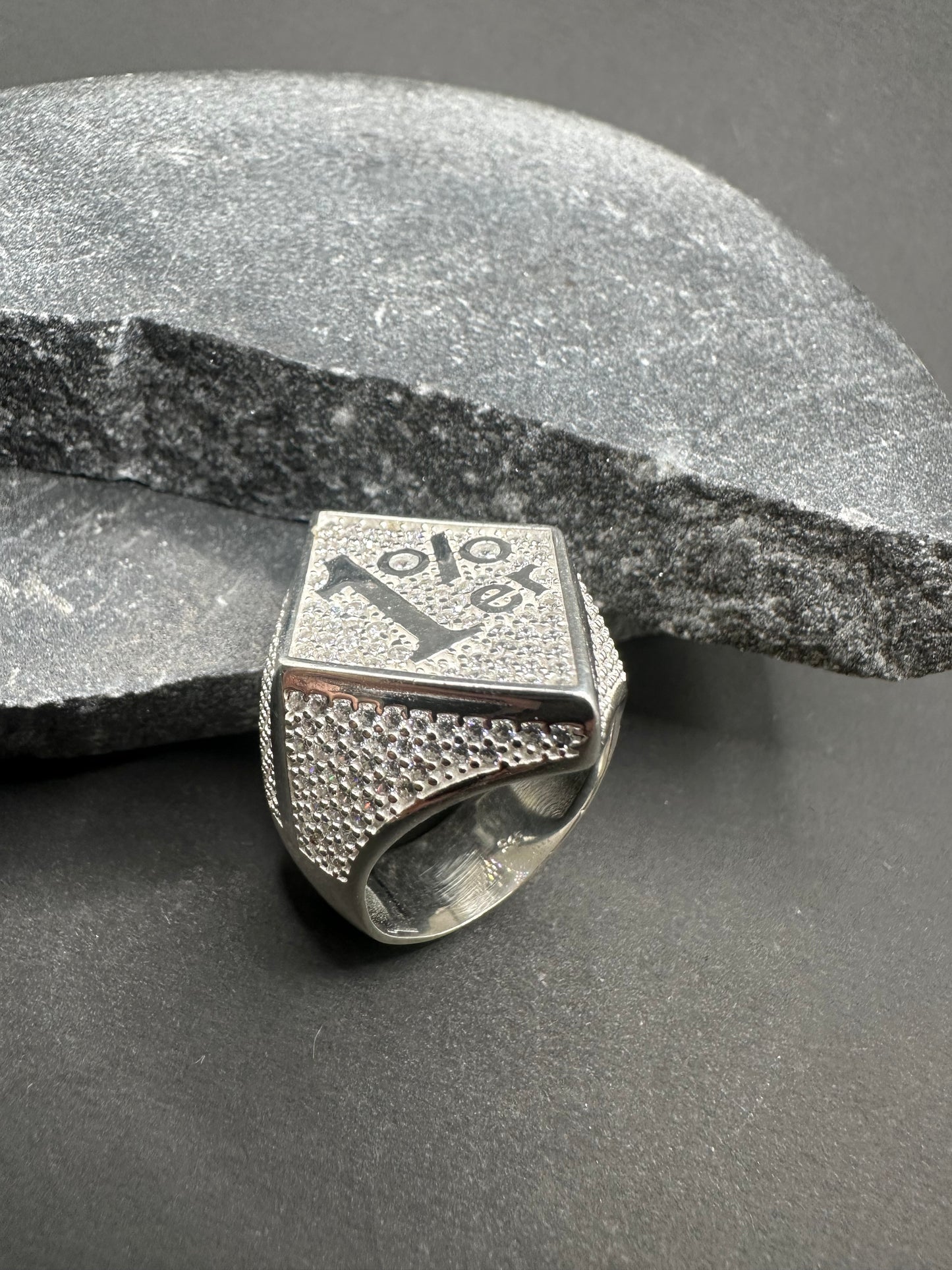 925 Zilveren 1% Ring met Zirkonia – Maat 19,5