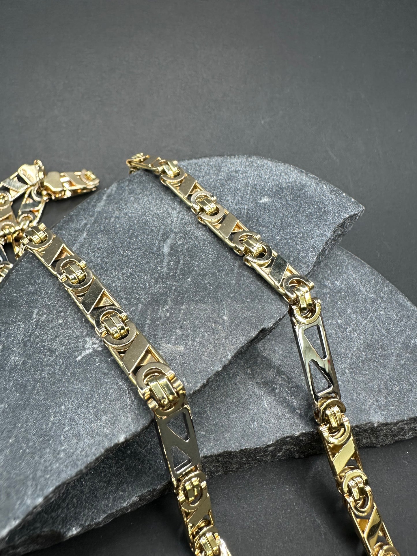 14K Gouden Bicolor Valentino Ketting – 70 cm