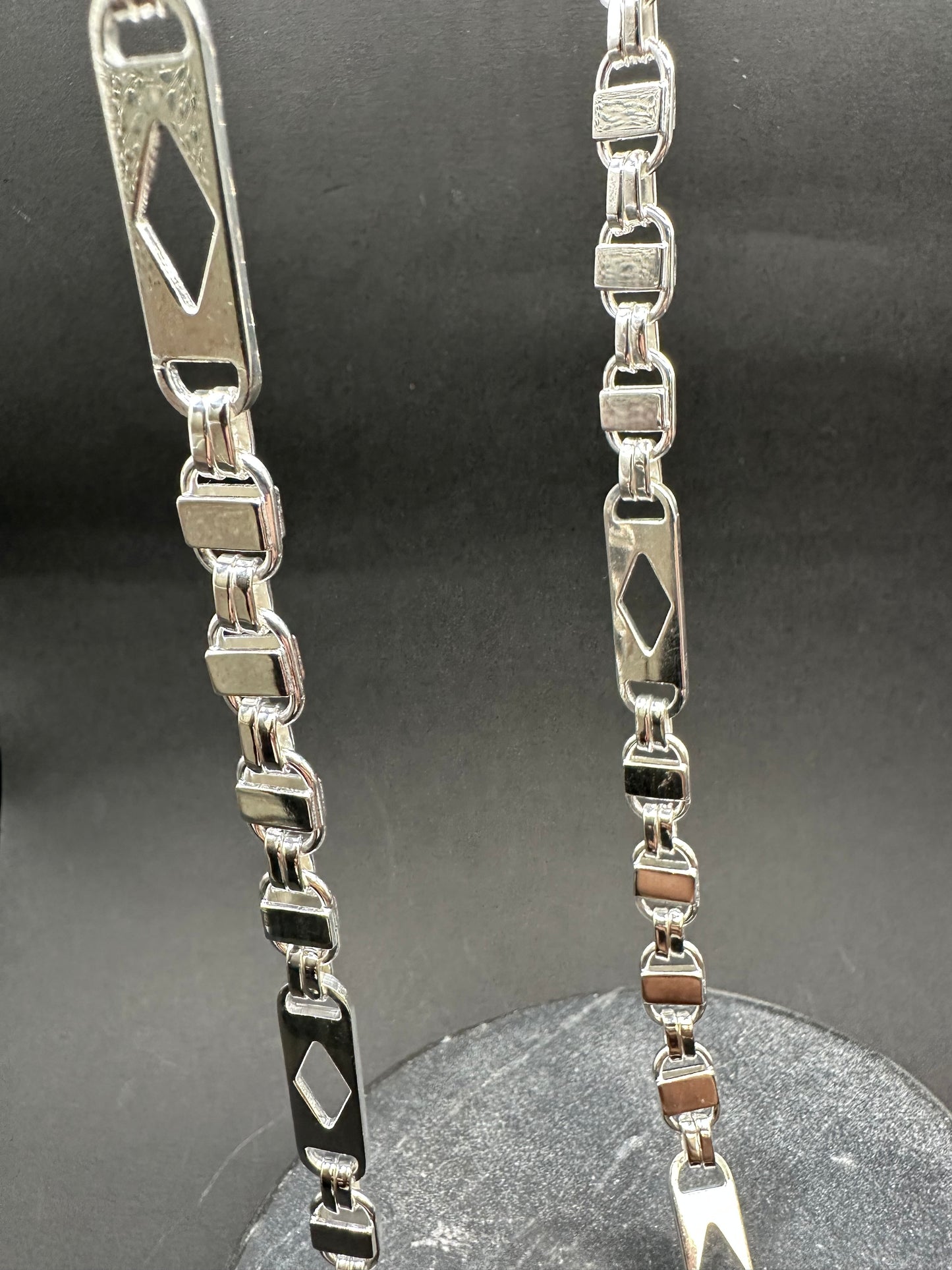 925 Zilveren Ruit Kingsly Ketting – 68 cm