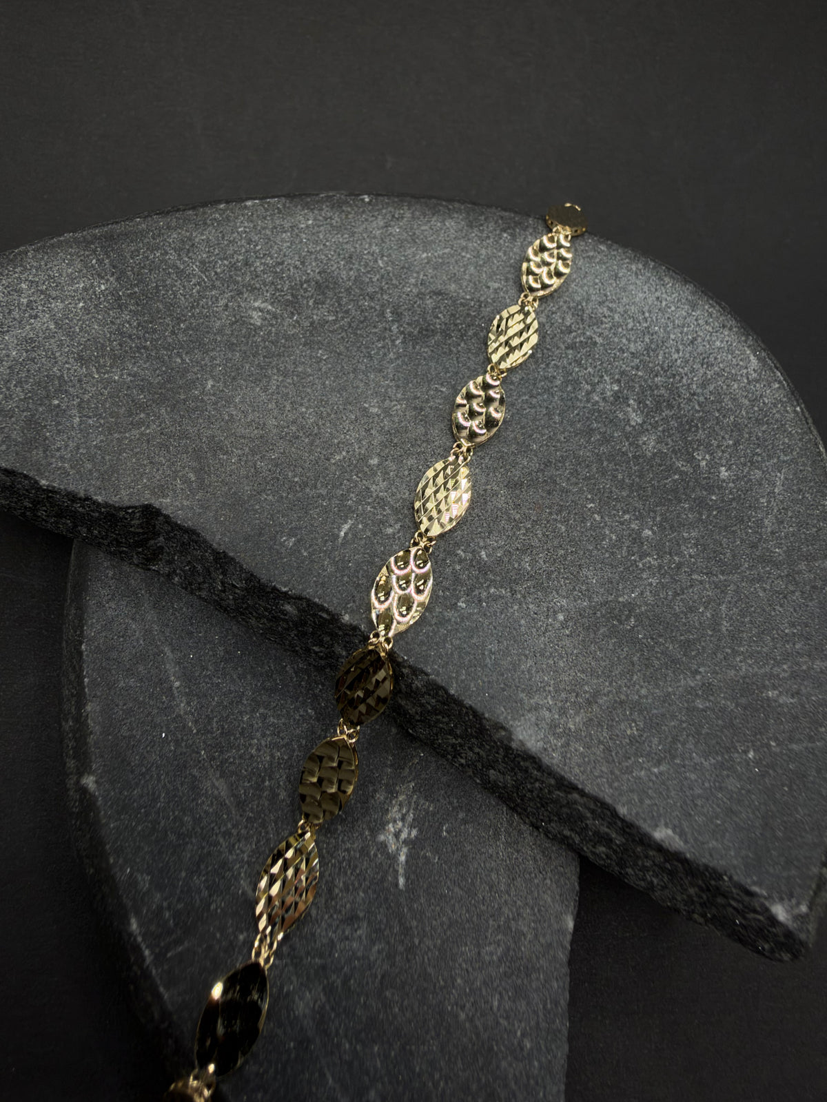 14K Gouden Armband met Diamond Cut Bewerking – 5 mm