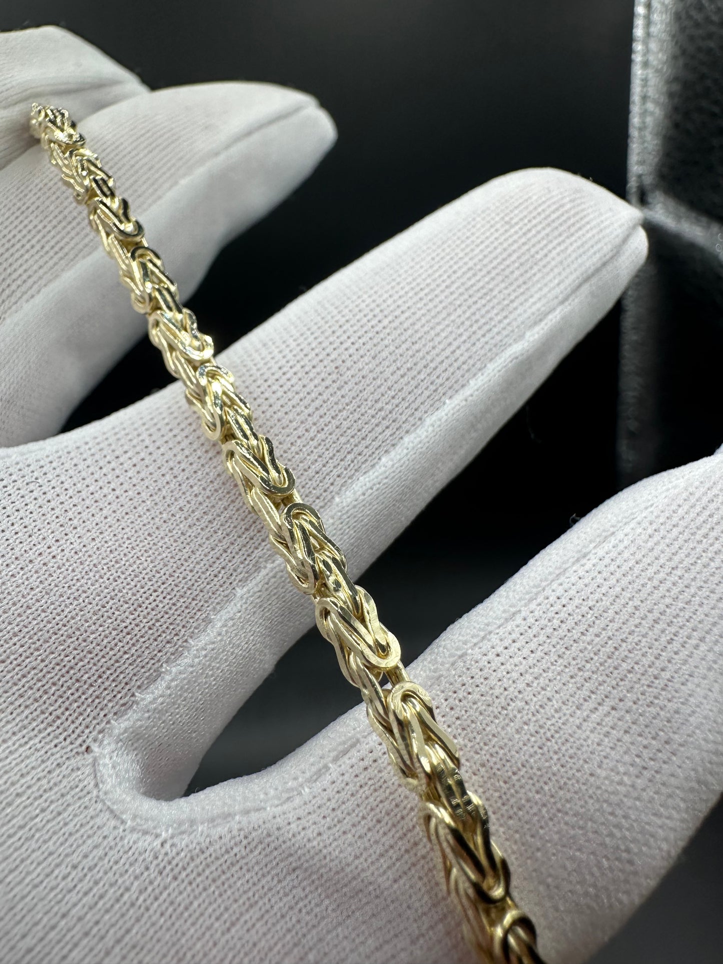Prachtige 14K Gouden Byzantijnse Koningsarmband – 3 mm Luxe & Tijdloos