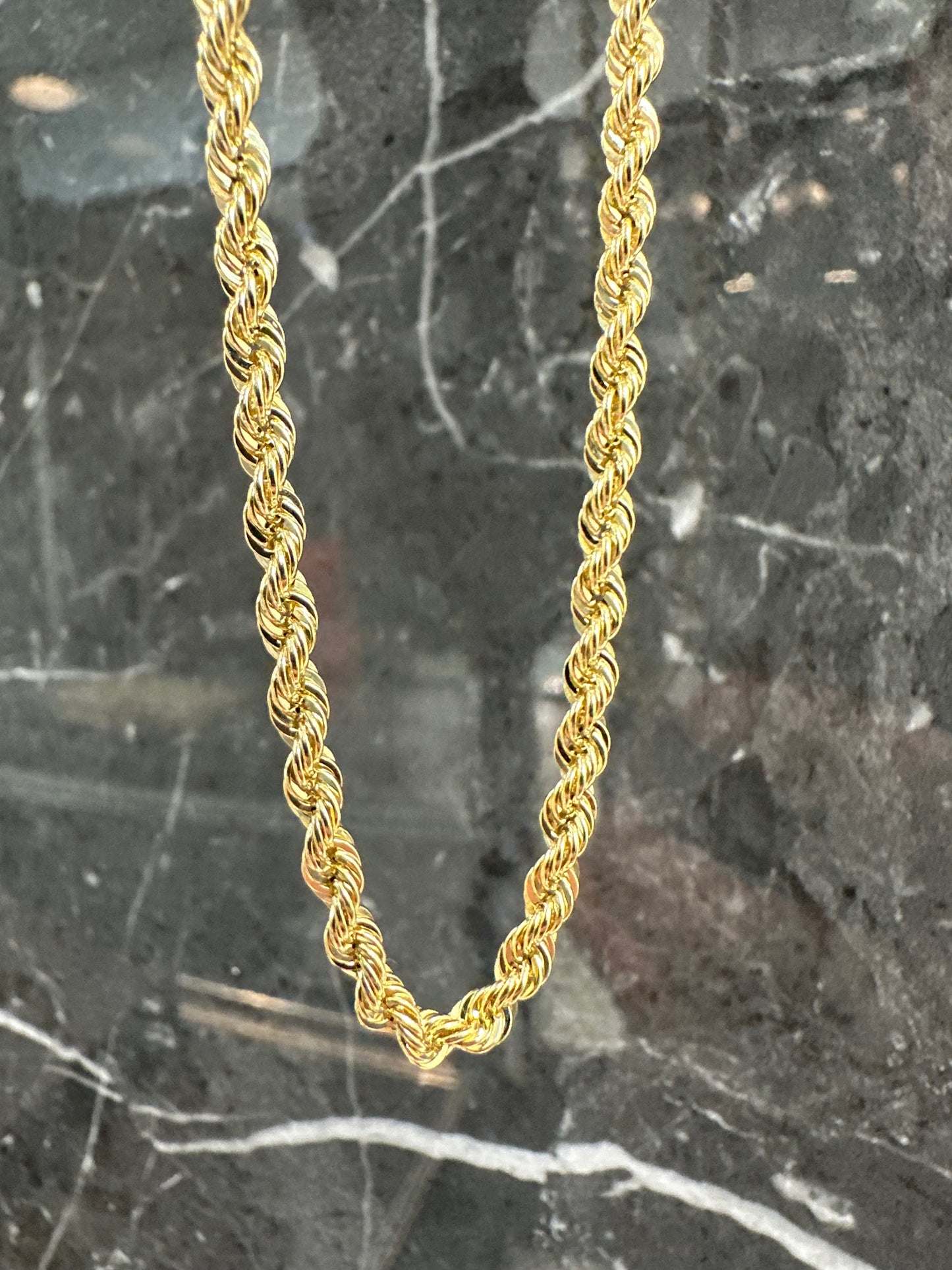 Prachtige 14K Gouden Rope Chain – 60 cm | 3,2 mm | Luxe & Tijdloos