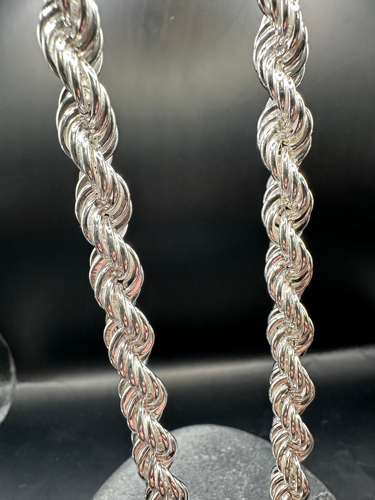 925 Zilveren Rope Chain – 8 mm – 70 cm