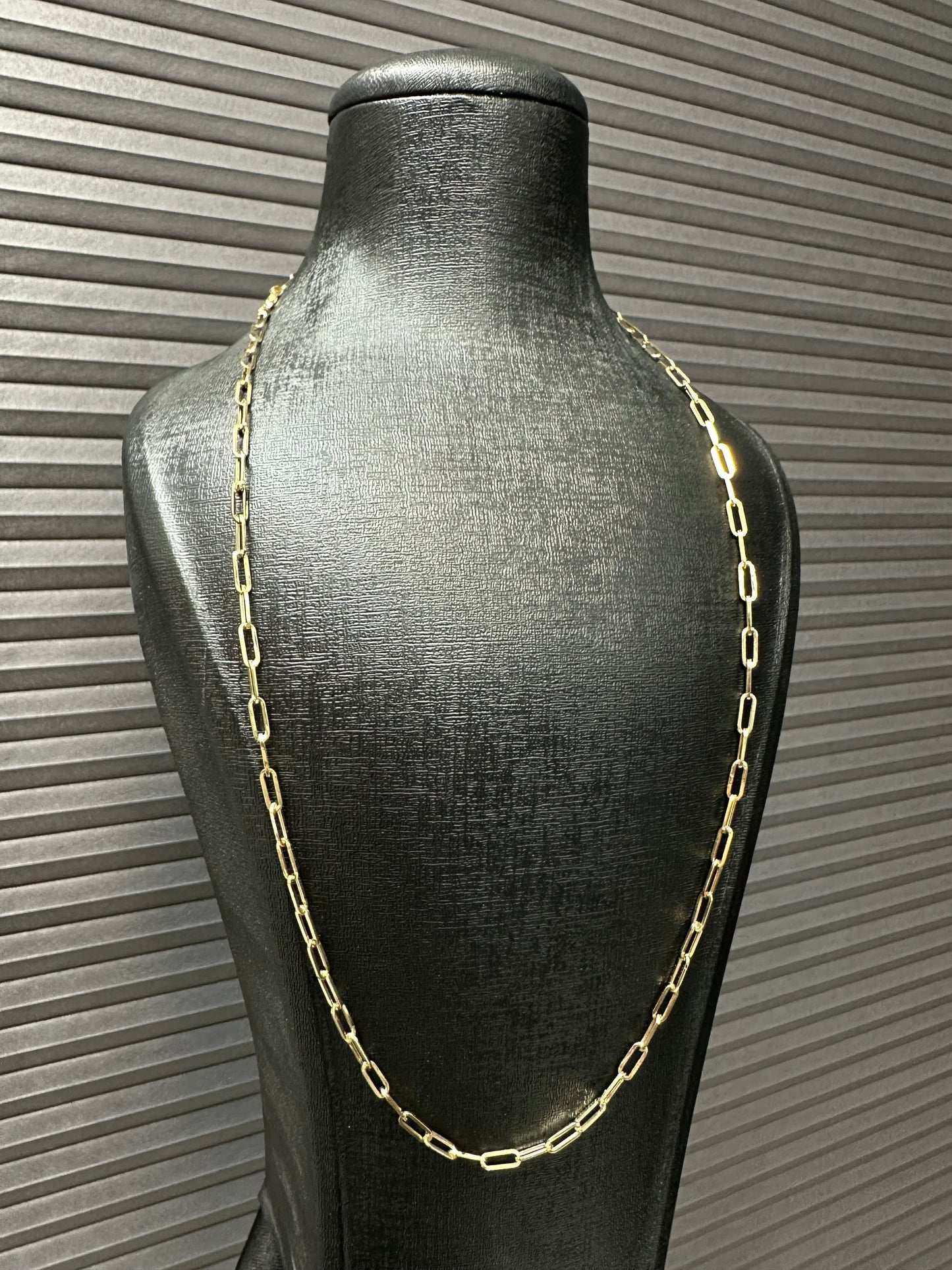 Prachtige 14K Gouden Papierclip Ketting – 3,1 mm | 60 cm | Modern & Tijdloos