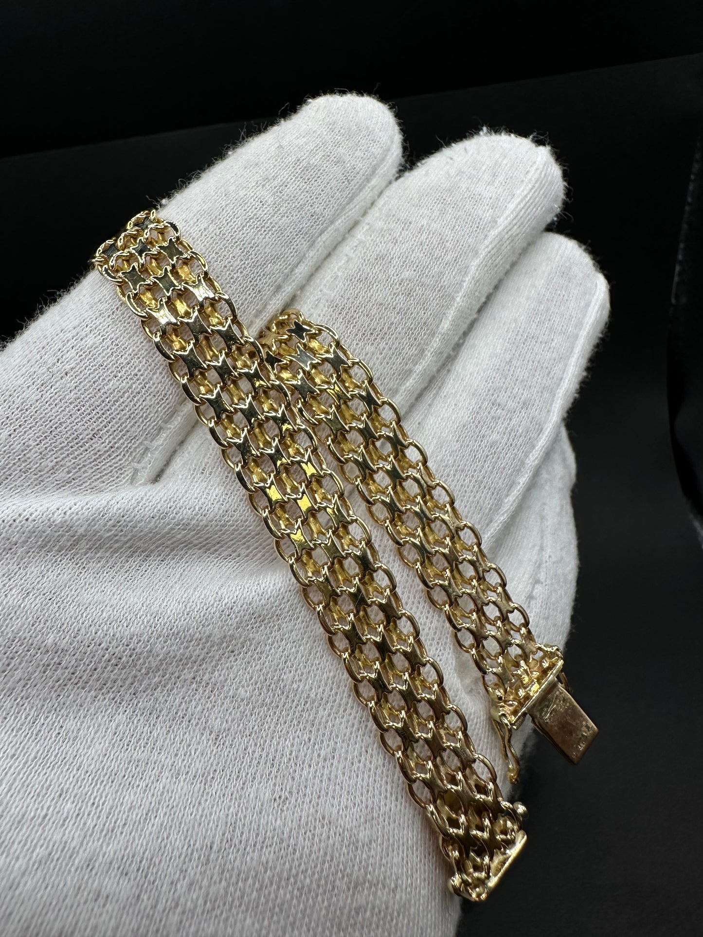 14K Gouden Bismarck Armband – 21 cm