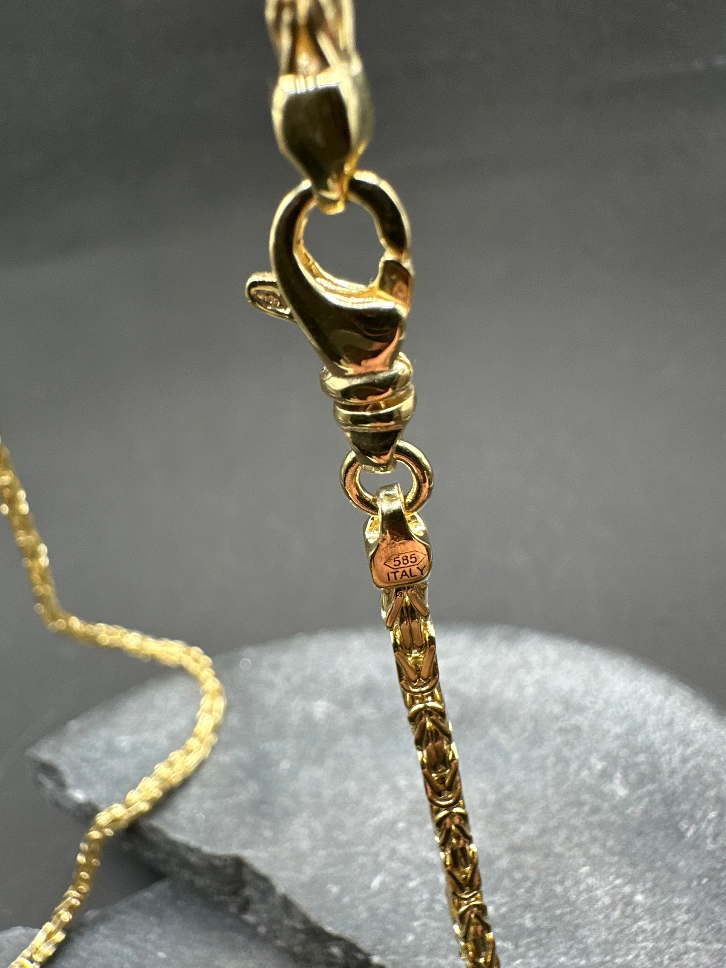 14K Gouden Massieve Koningsketting – 2,2 mm – 70 cm