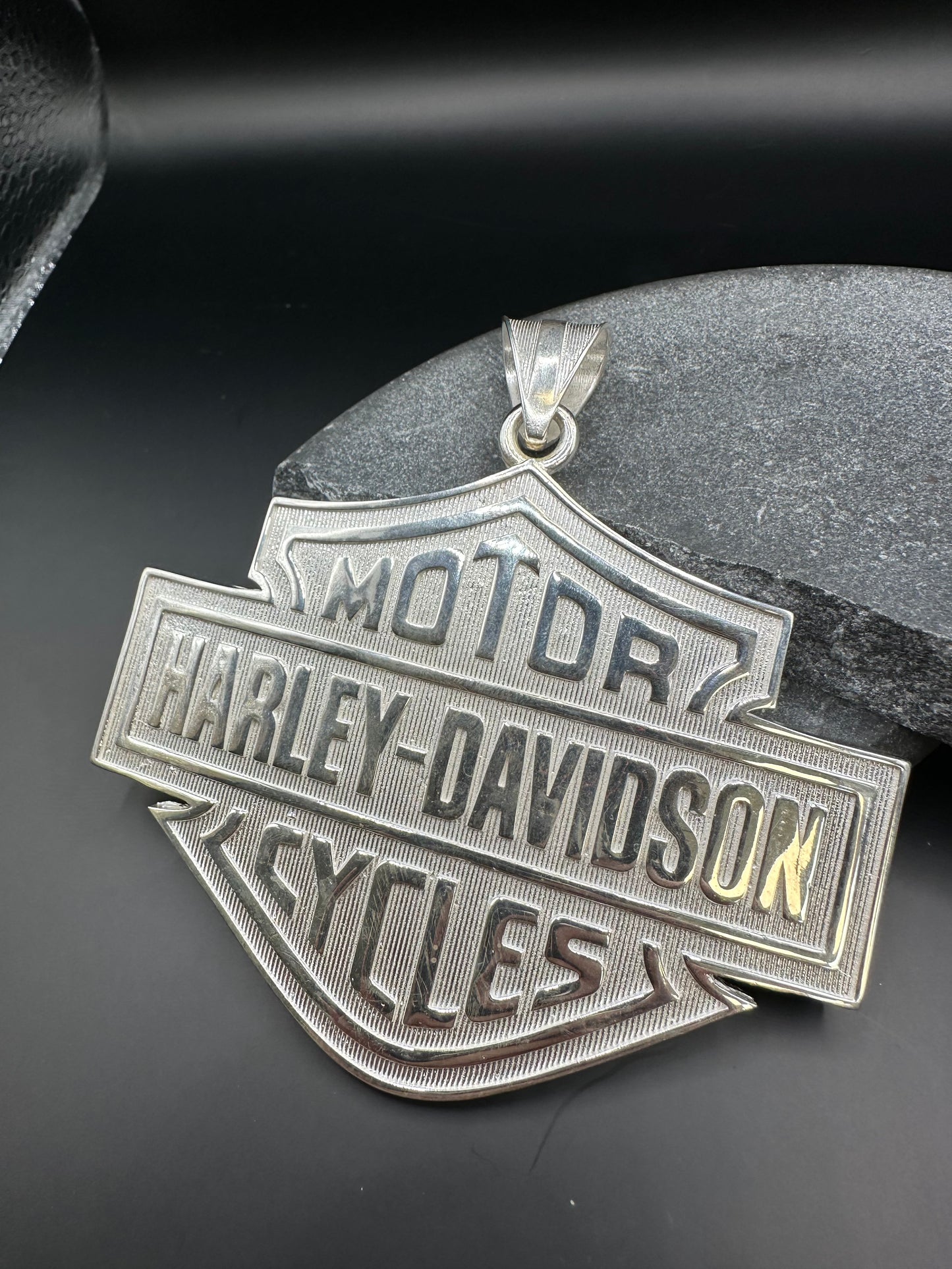 Prachtige 925 Zilveren XXL Harley-Davidson Hanger
