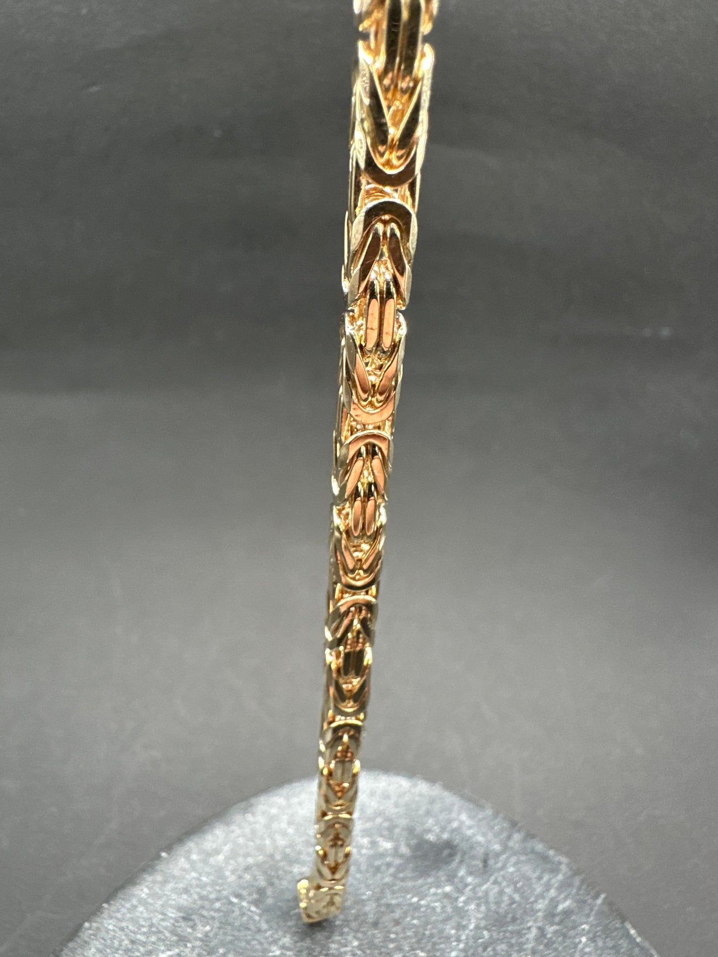 14K Gouden Massieve Koningsarmband – 4,1 mm – 22 cm