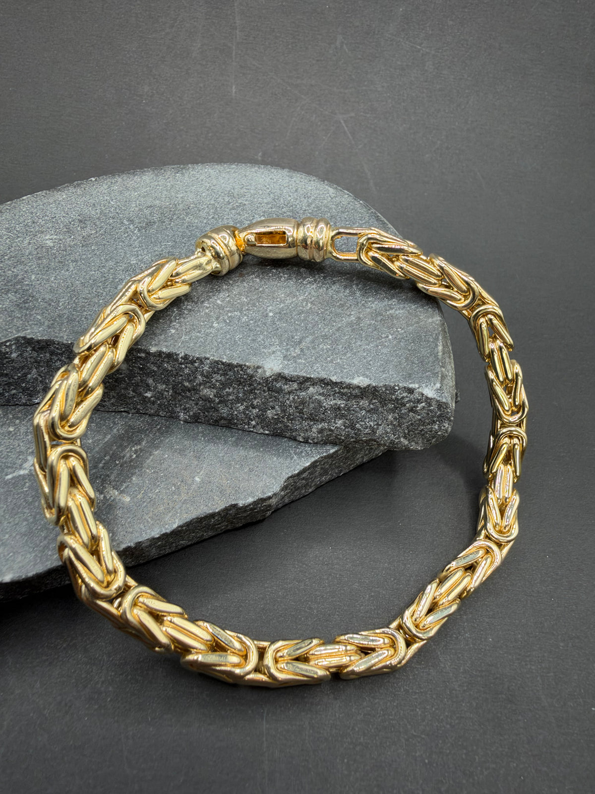 14K Gouden Koningsarmband met Draaislot – 5,2 mm – 22 cm