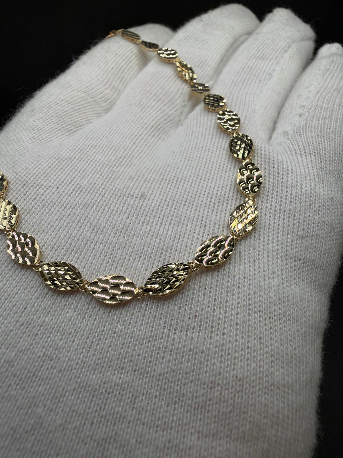 14K Gouden Armband met Diamond Cut Bewerking – 5 mm