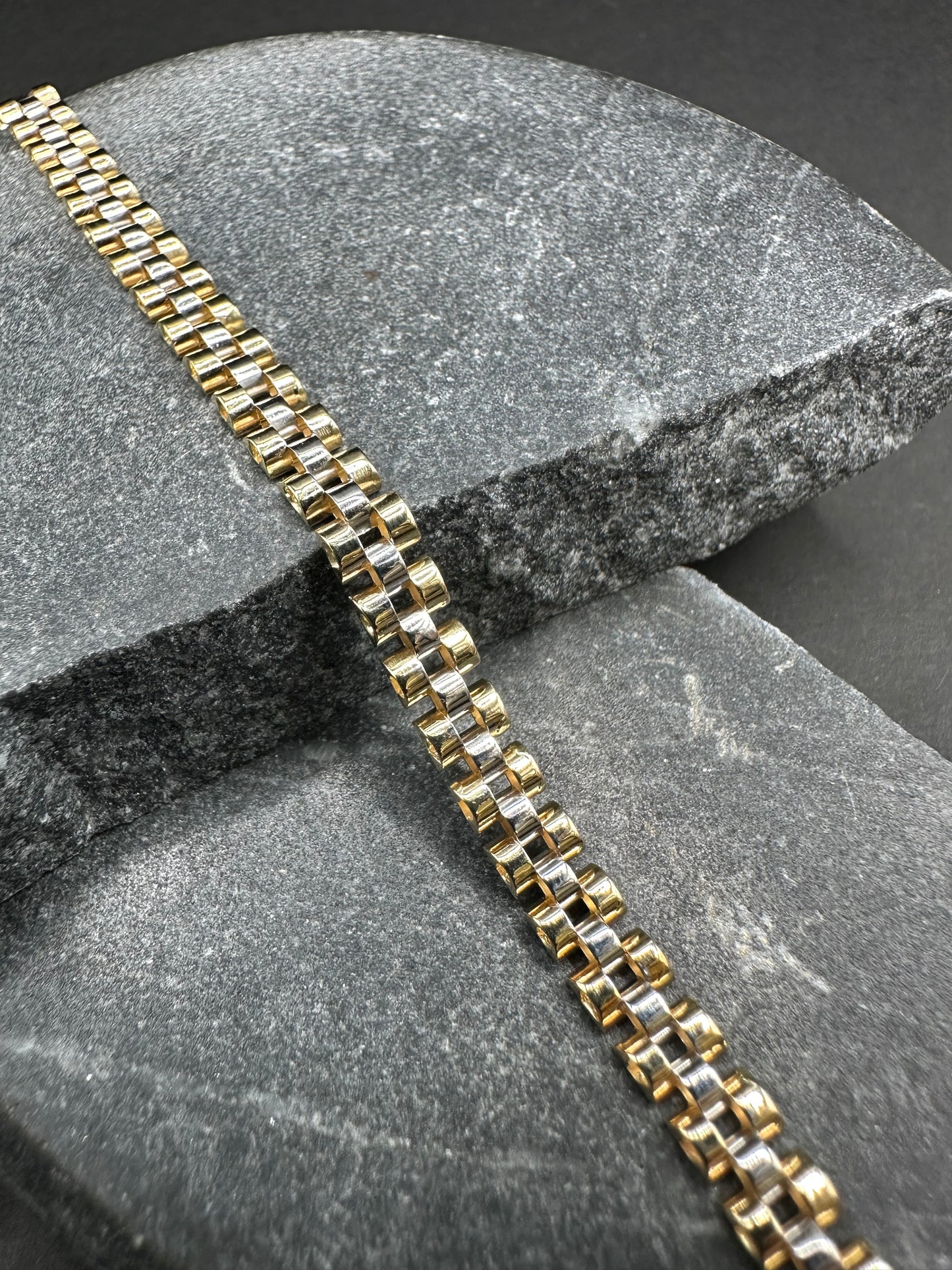 14K Gouden President Armband – 19,5 cm – 5,1 mm