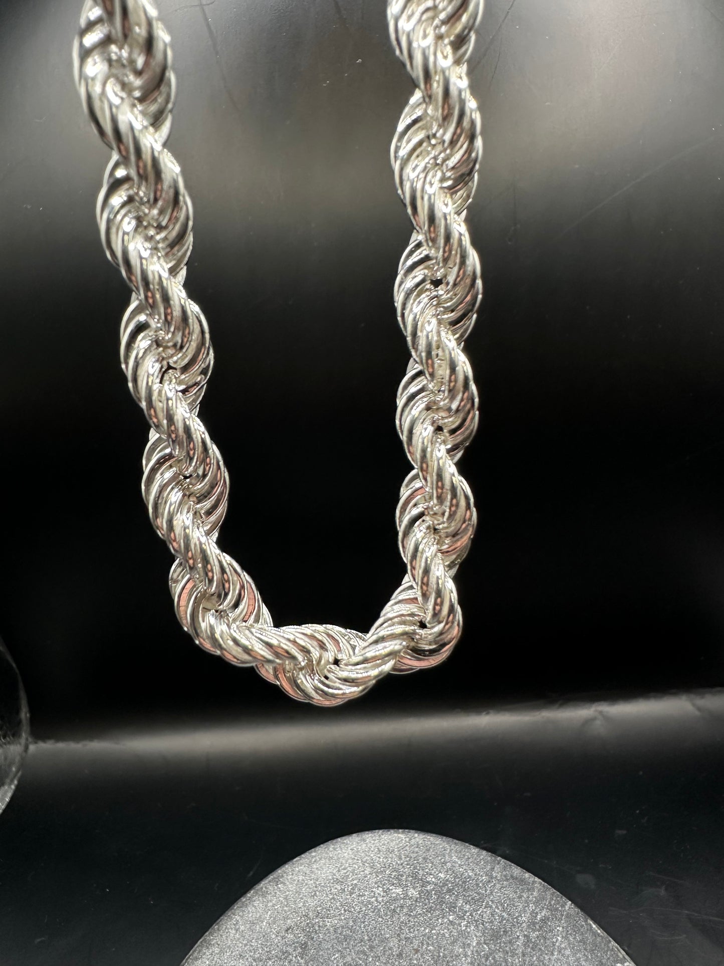 925 Zilveren Rope Chain – 8 mm – 70 cm
