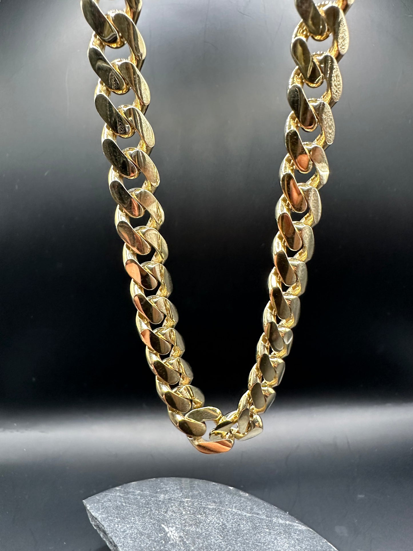 14K Gouden Cubaan Link Ketting – 70 cm