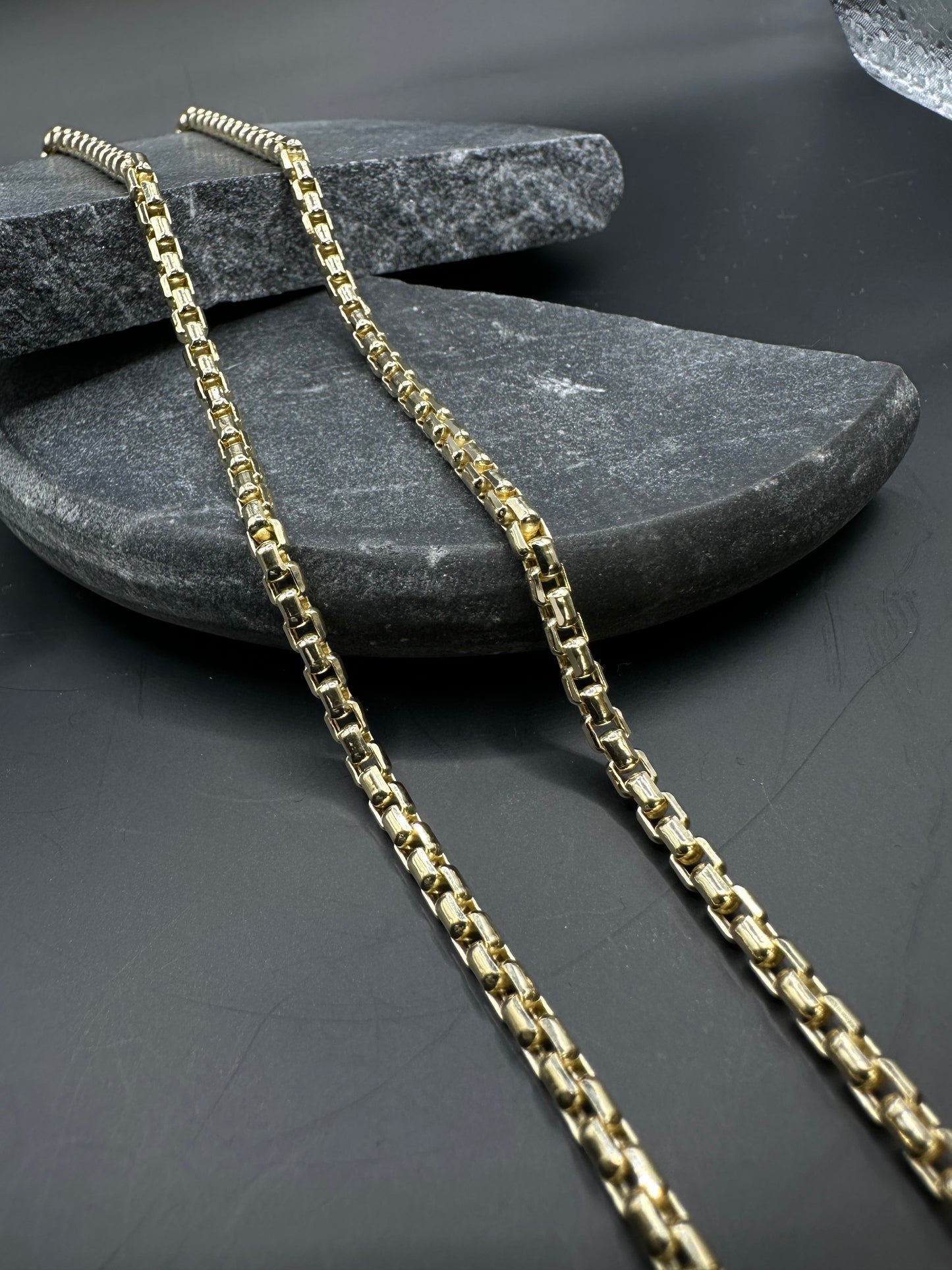 14K Gouden Box Ketting – 60 cm