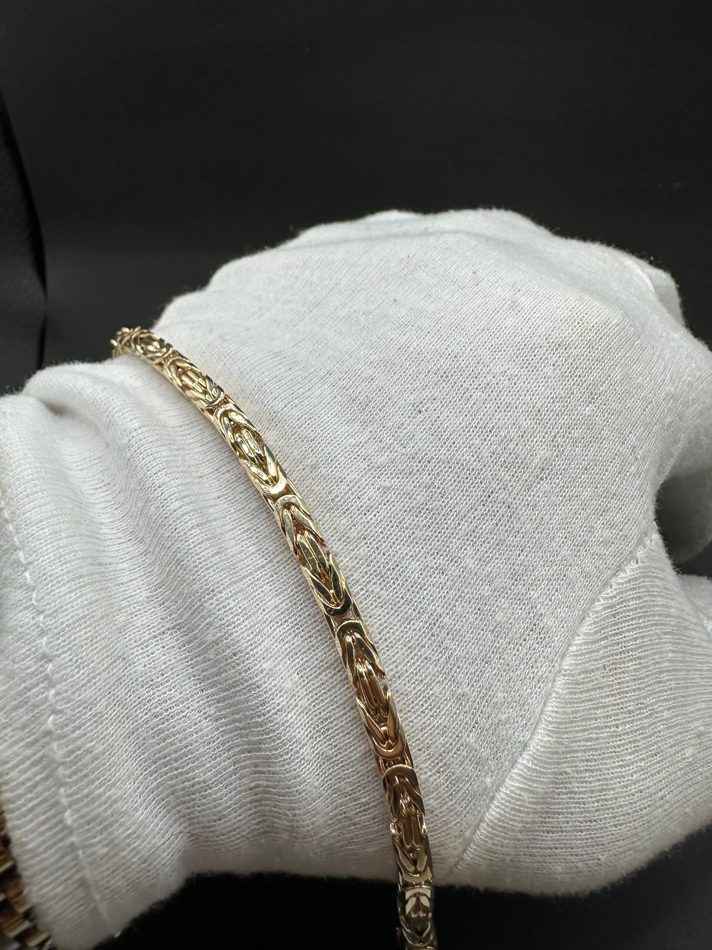 14K Gouden Massieve Koningsarmband – 4,1 mm – 22 cm