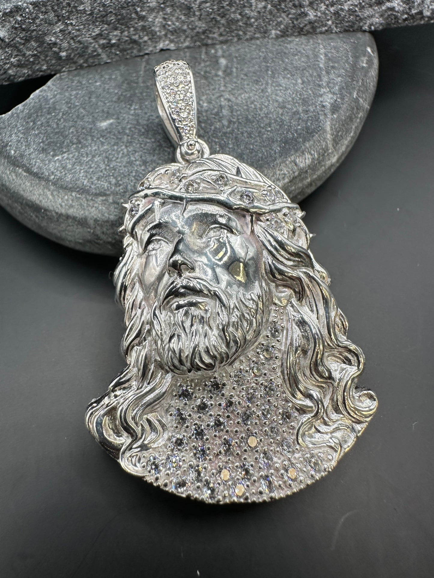Gedetailleerde 925 Zilveren Jezus Piece