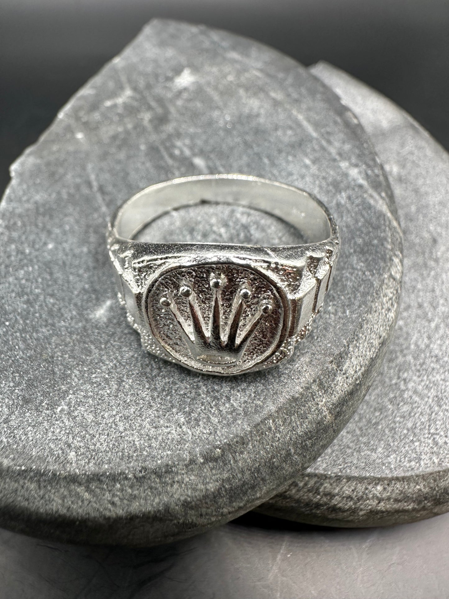 925 Zilveren Moderne Kroon Ring