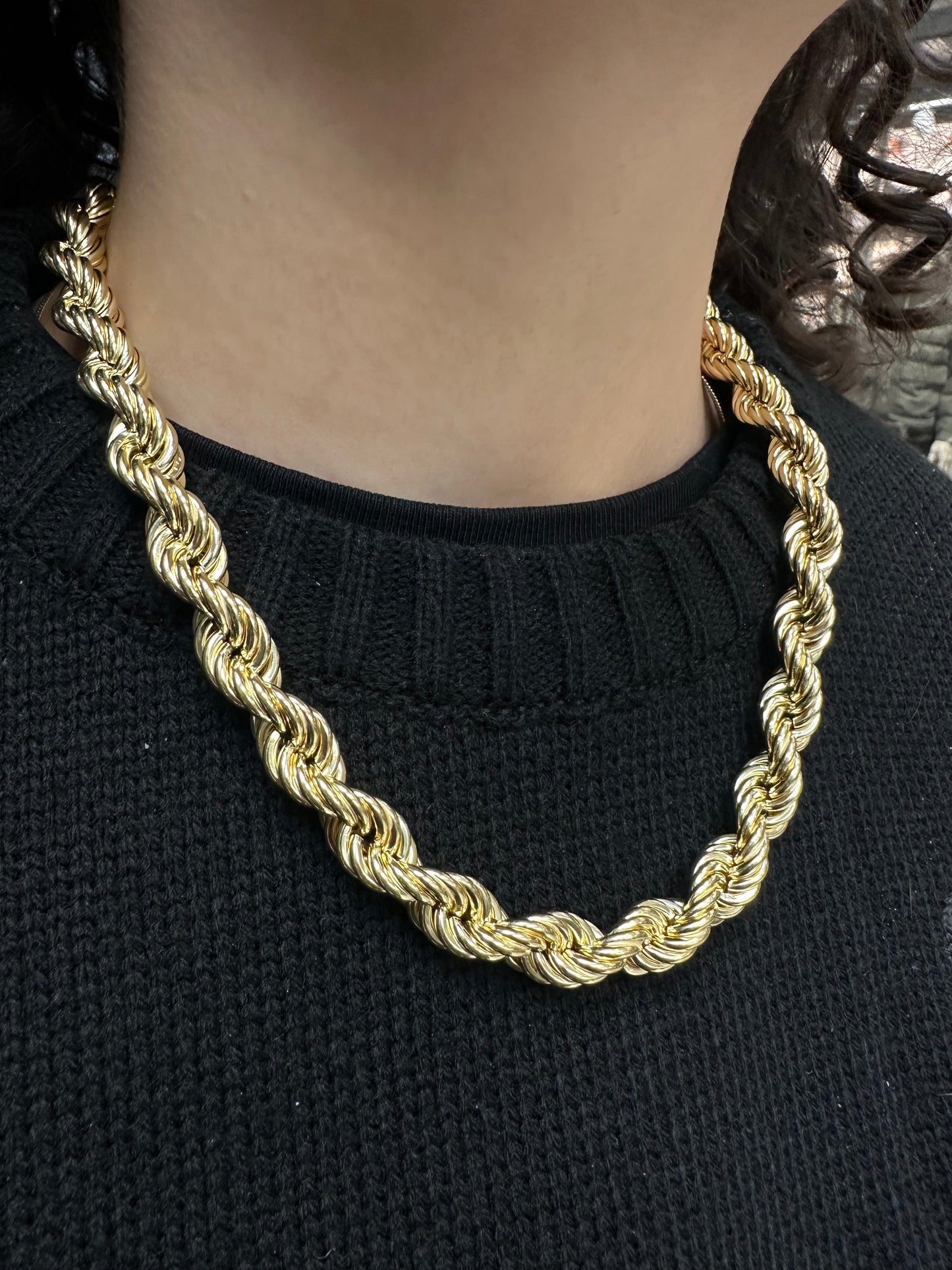 18K Gouden Rope Collier – 52 cm