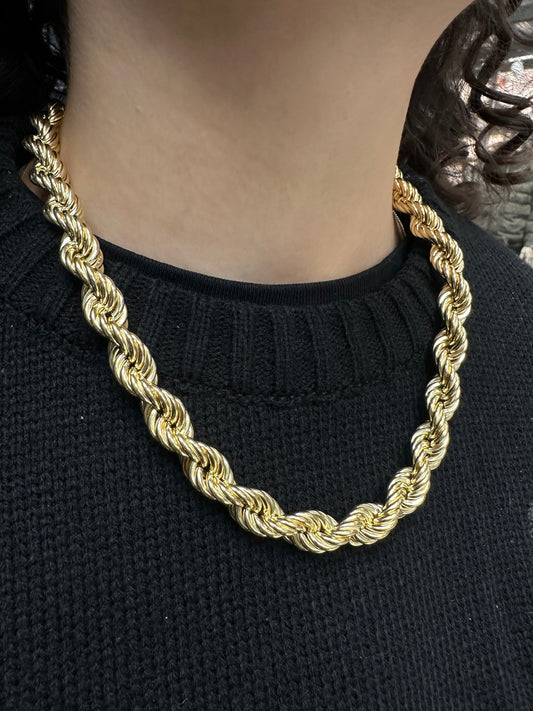 18K Gouden Rope Collier – 52 cm