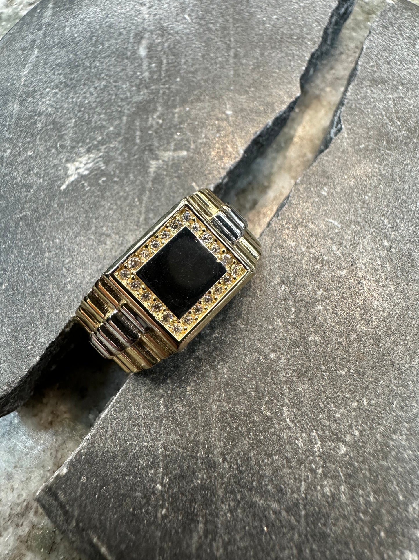 14K Gouden Bicolor Roley Ring
