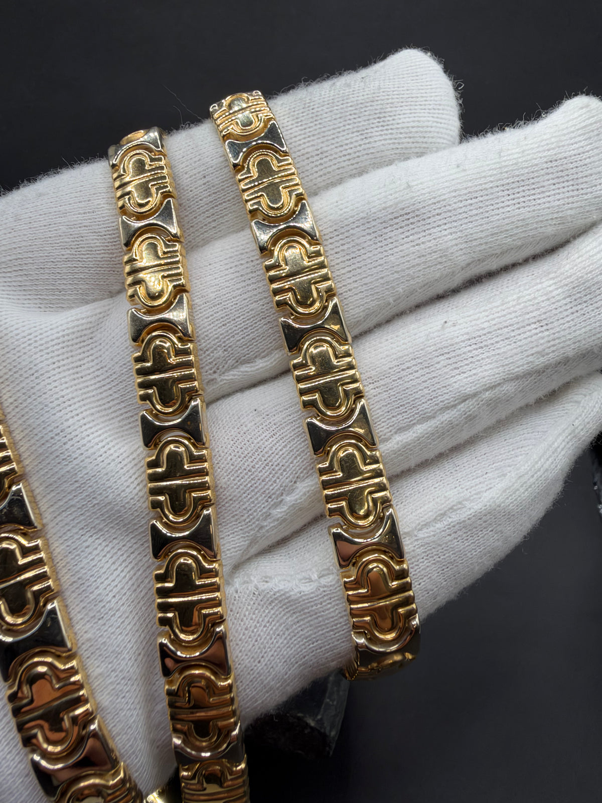 18K Gouden Set met Collier en Armband – 9,3 mm