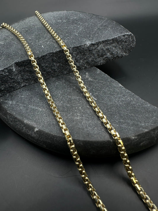 14K Gouden Box Ketting | 65 cm | 2,3 mm