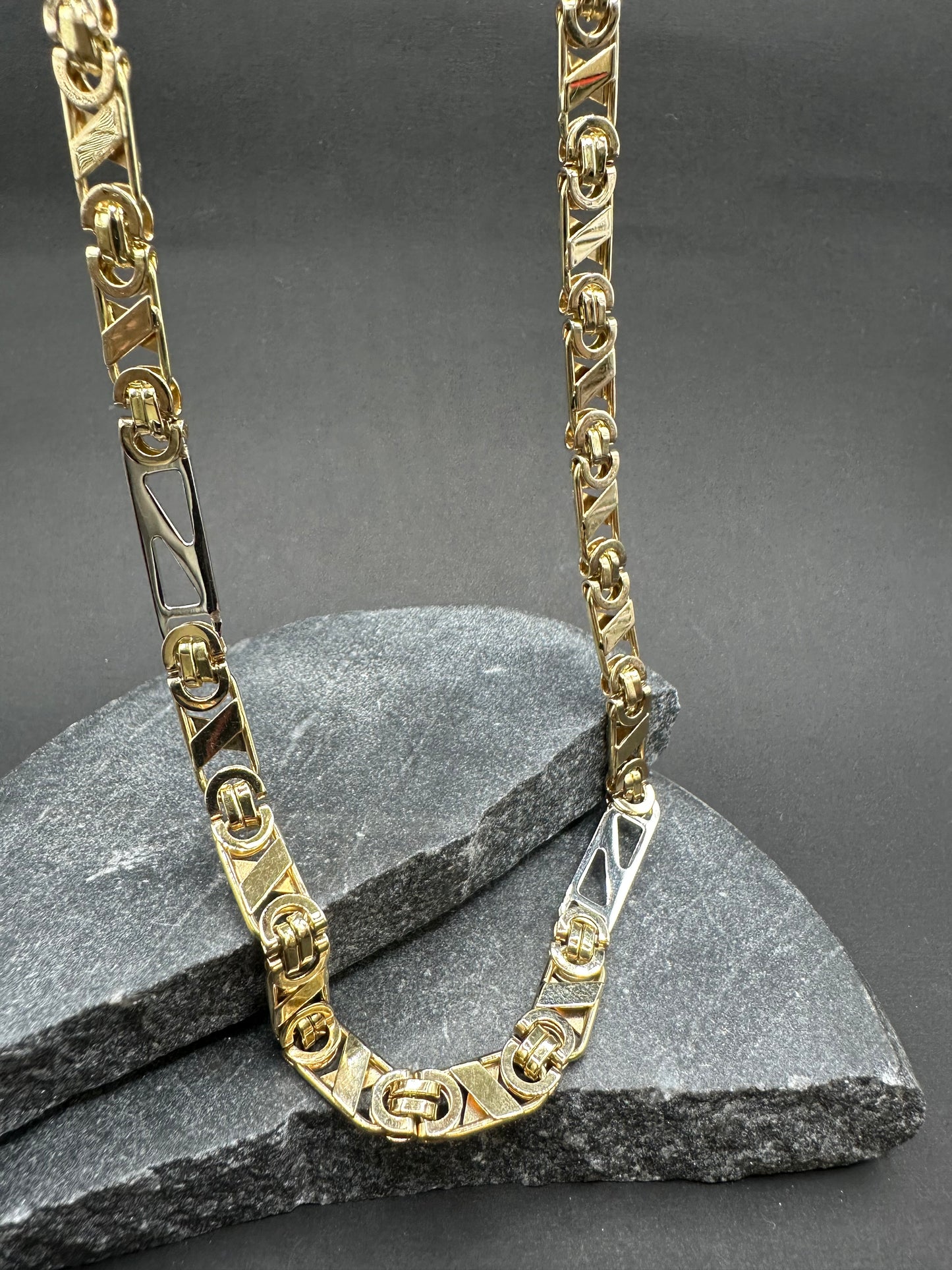 14K Gouden Bicolor Valentino Ketting – 70 cm