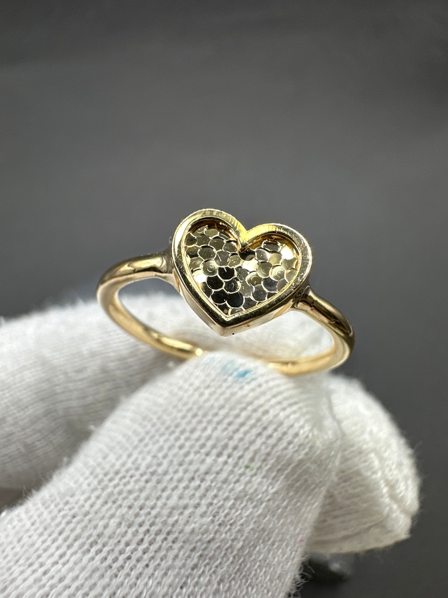 14K Gouden Hartring – Maat 17,5