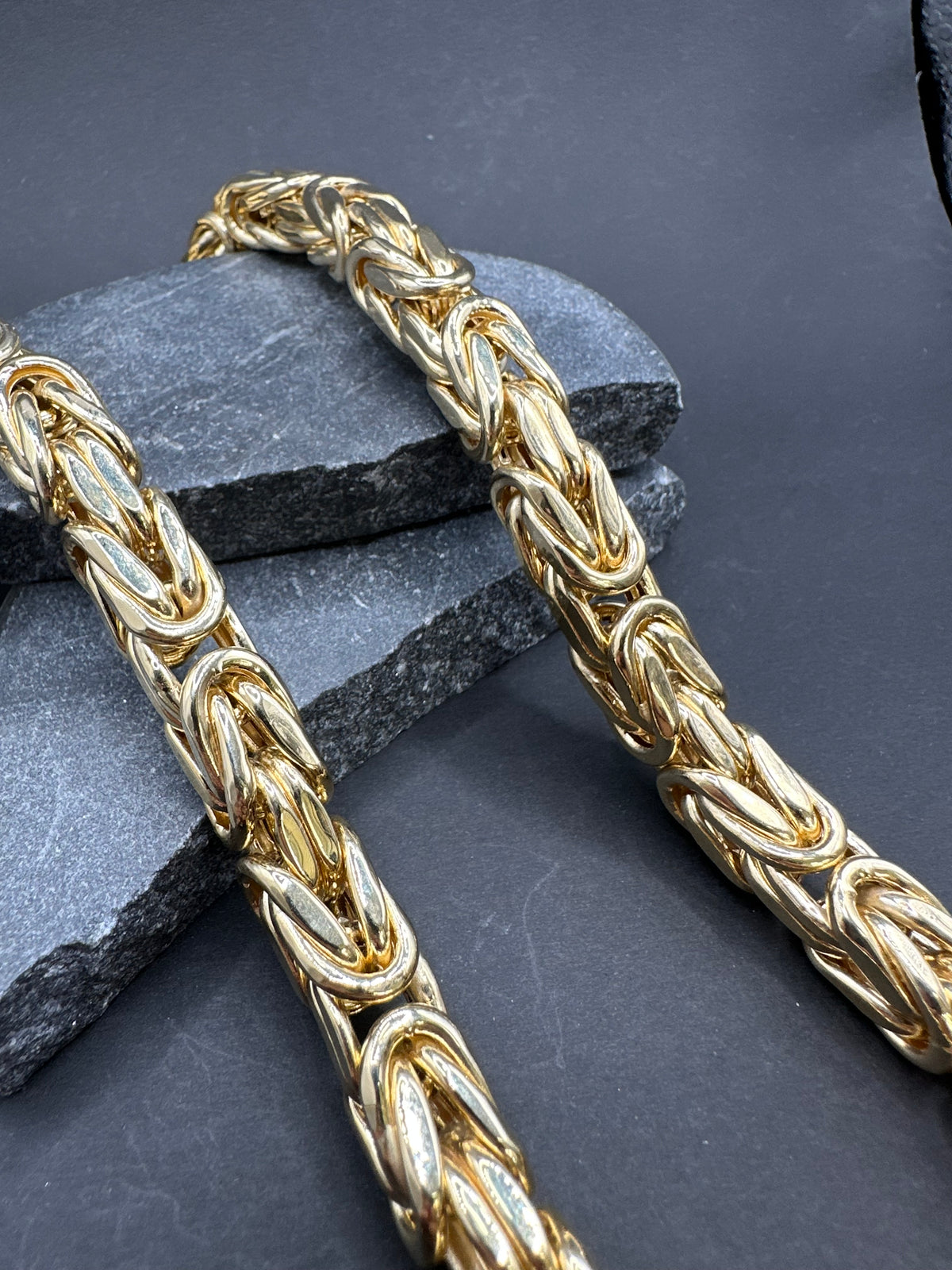 14K Gouden BOMBASTIC Koningsketting – 10 mm – 70 cm