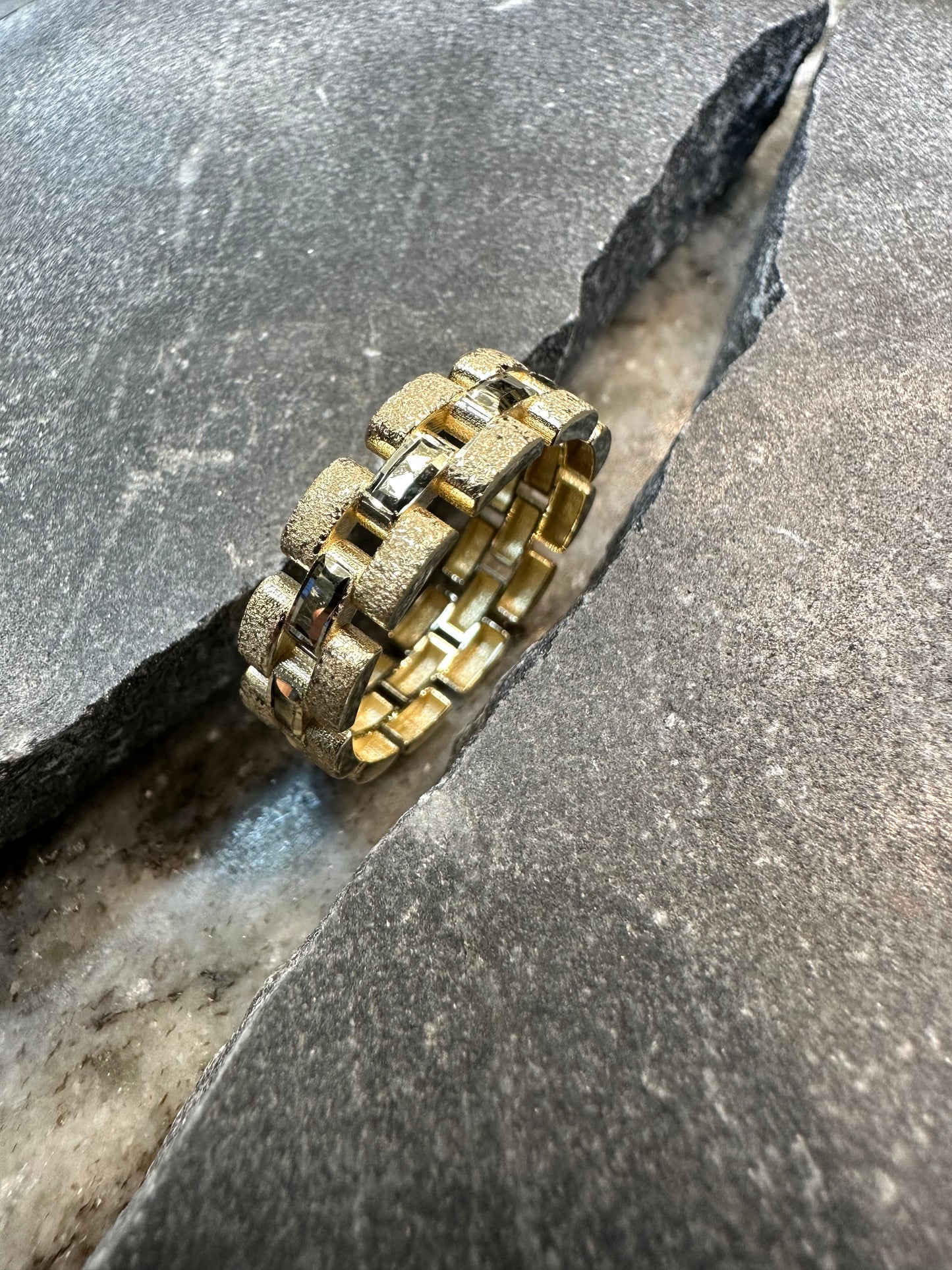 Prachtige 14K Gouden Rollie Ring