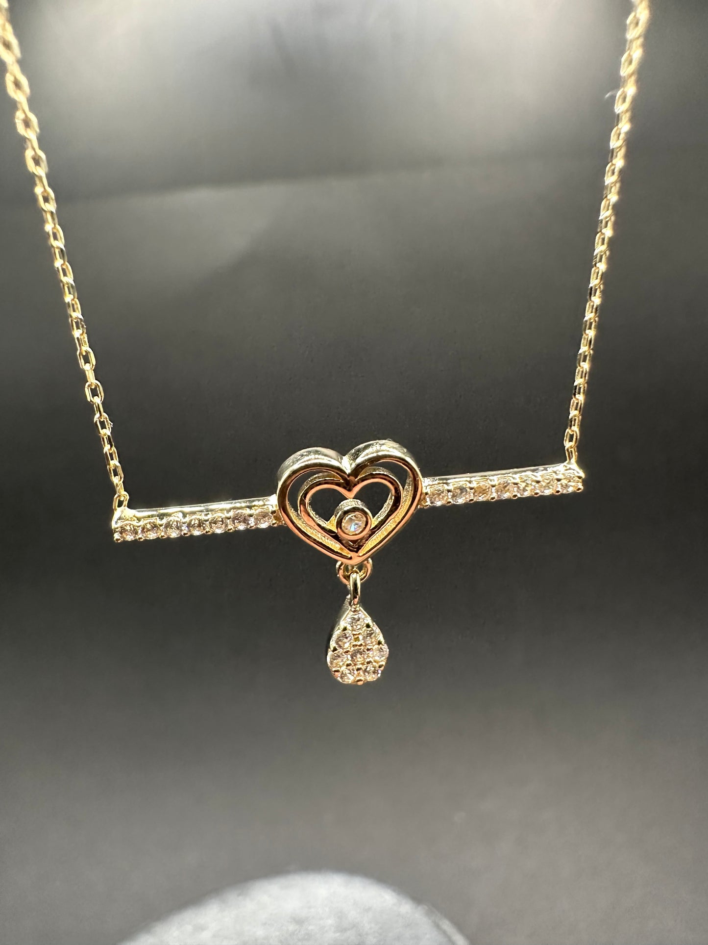 14K Gouden Ketting met Hart Design – 42 cm