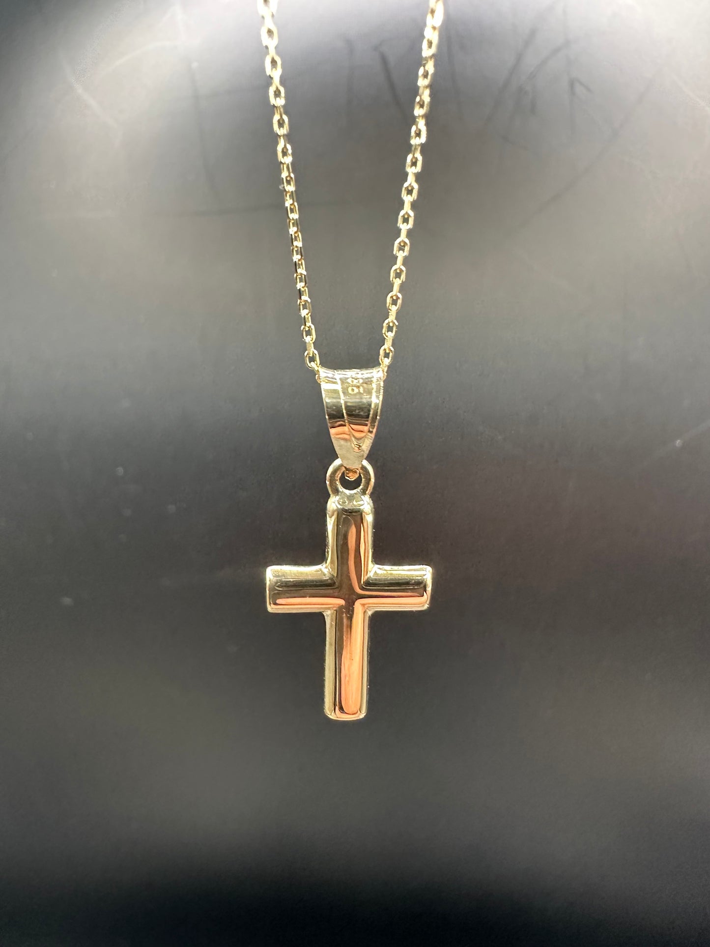 14K Gouden Ketting met Kruishanger – 42 cm