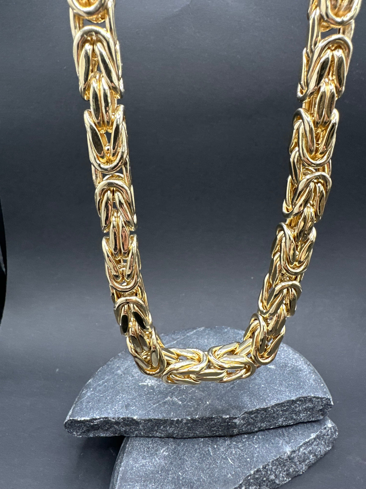 14K Gouden BOMBASTIC Koningsketting – 10 mm – 70 cm