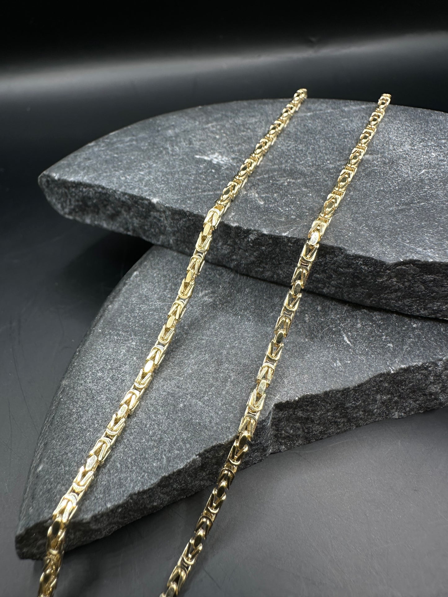 14K Gouden Massieve Elegante Koningsketting – 2,1 mm| Unisex