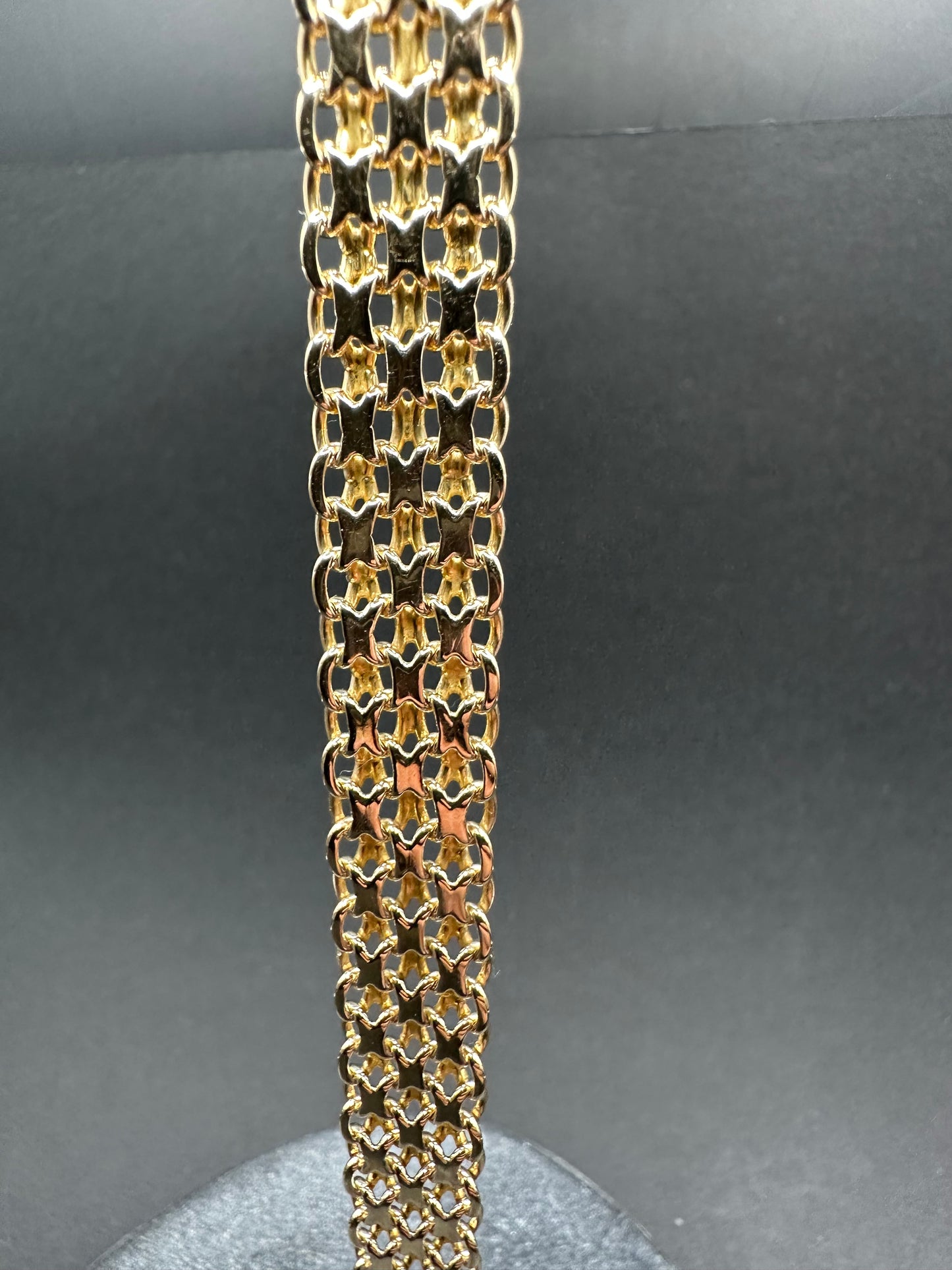 14K Gouden Bismarck Armband – 21 cm
