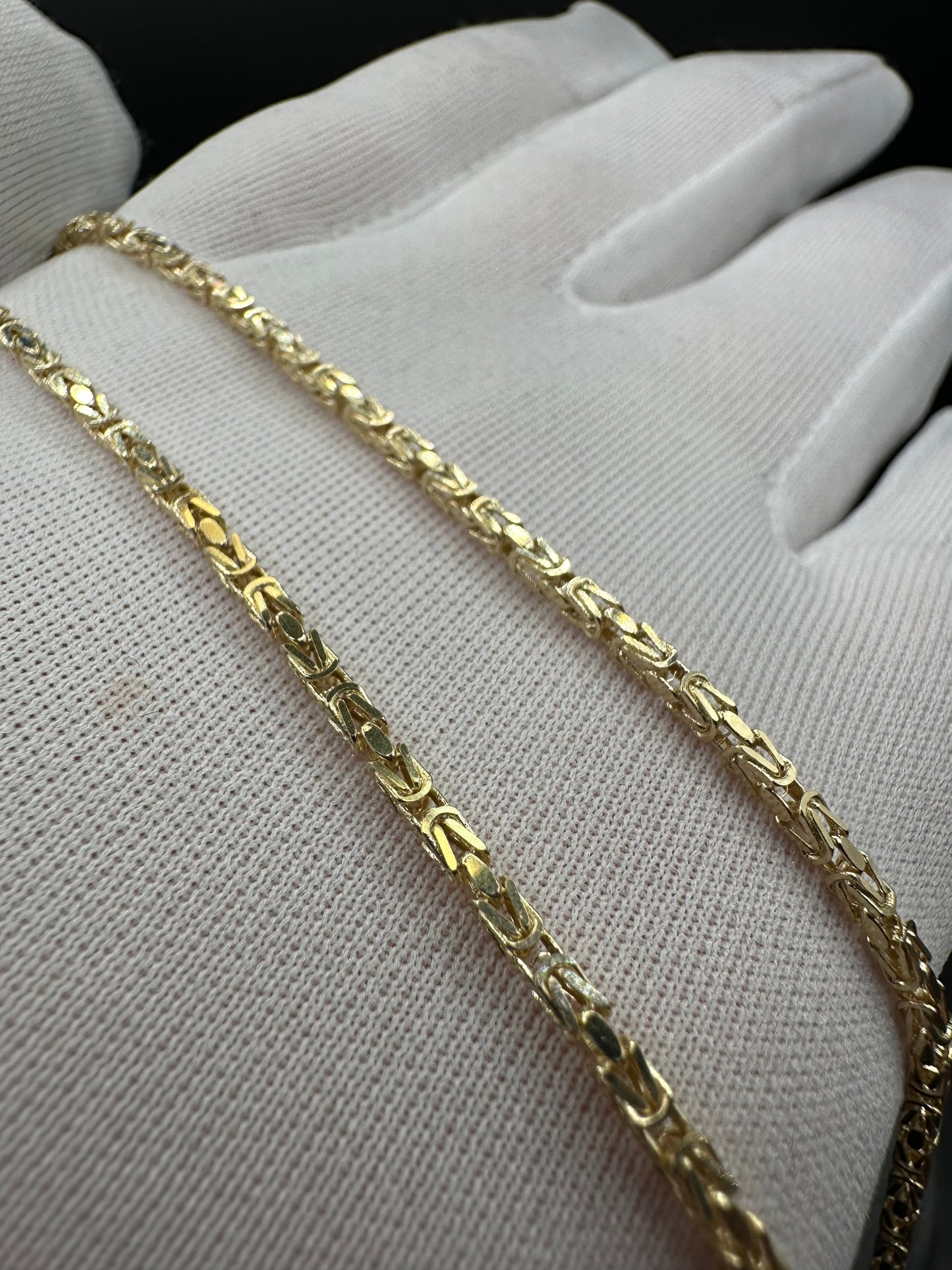 14K Gouden Massieve Elegante Koningsketting – 2,1 mm| Unisex