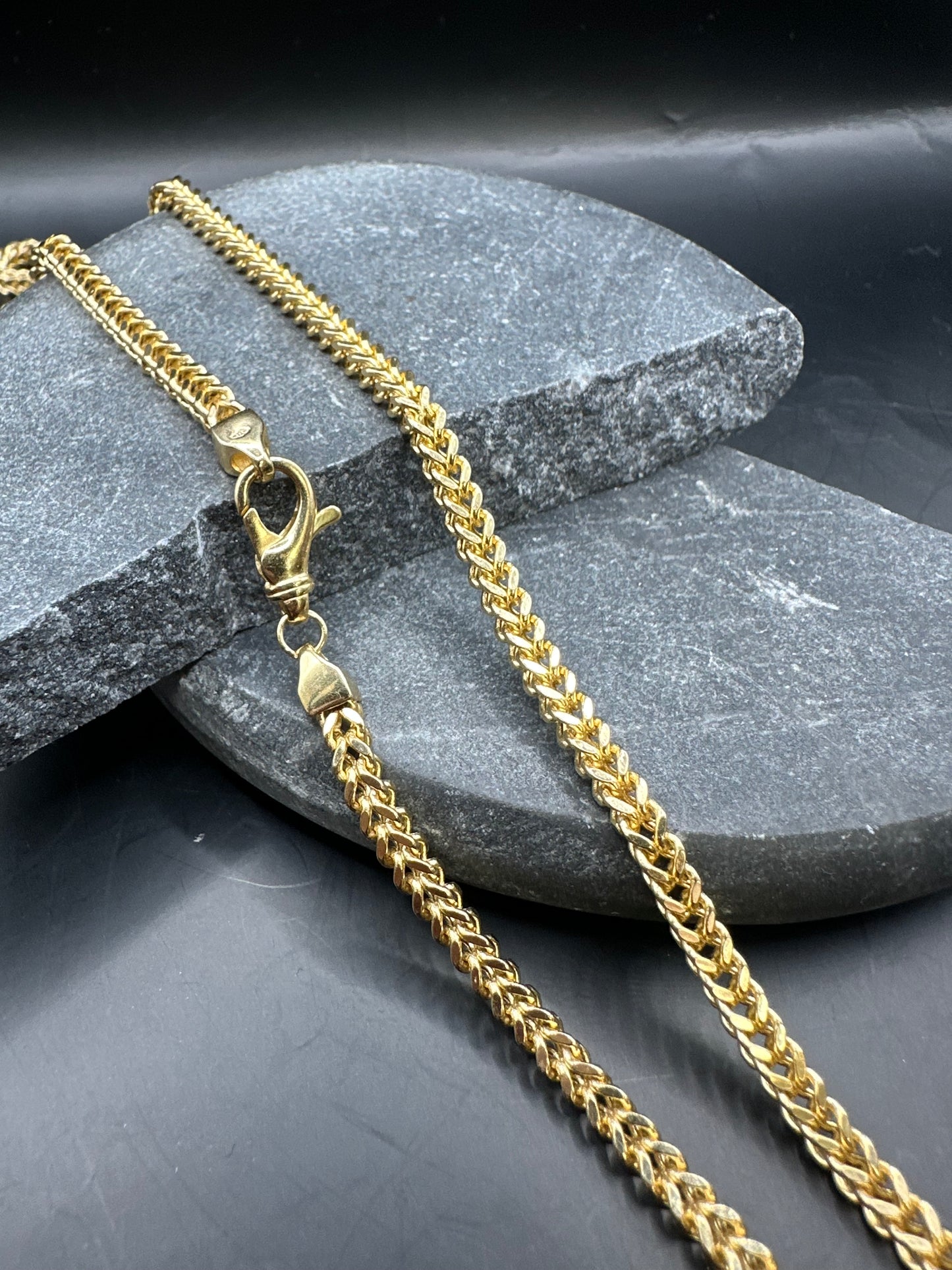 14K Gouden Franco Ketting – 3,3 mm – 70 cm