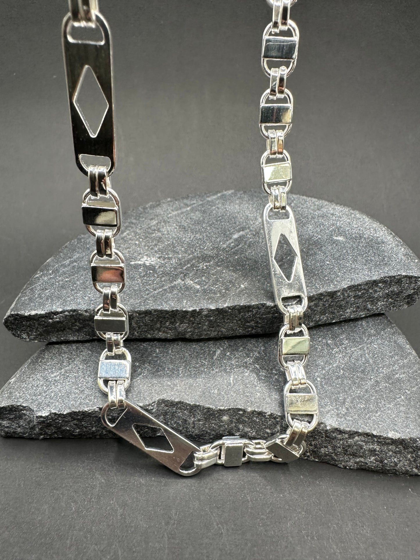 925 Zilveren Ruit Kingsly Ketting – 68 cm