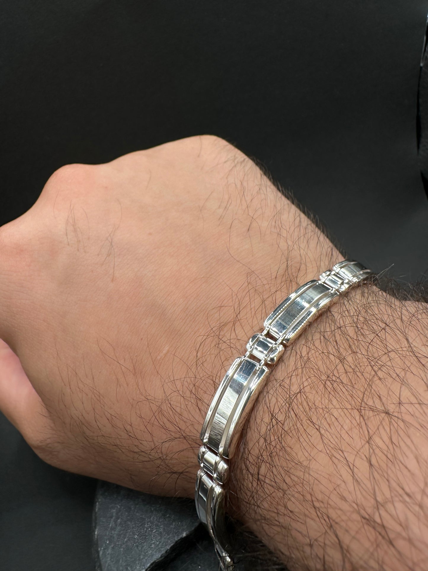 925 Zilveren Platte Armband – 21 cm