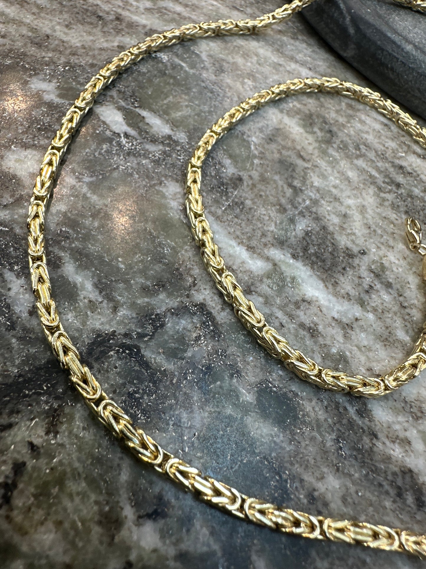 14K Gouden Klassieke Koningsketting – 60 cm | 3 mm